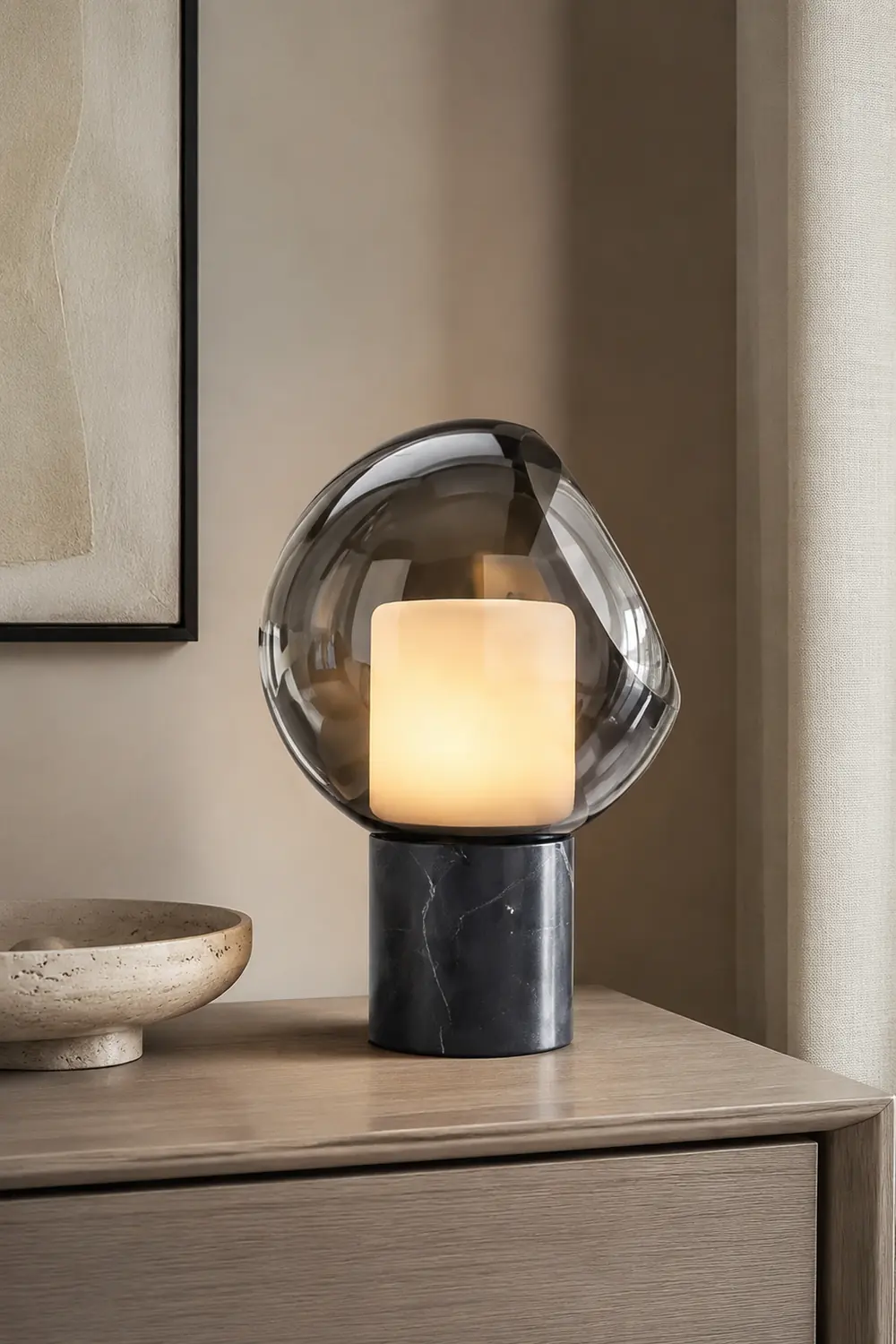 Postmodern Marble Glass Table Lamp - Lumpaz