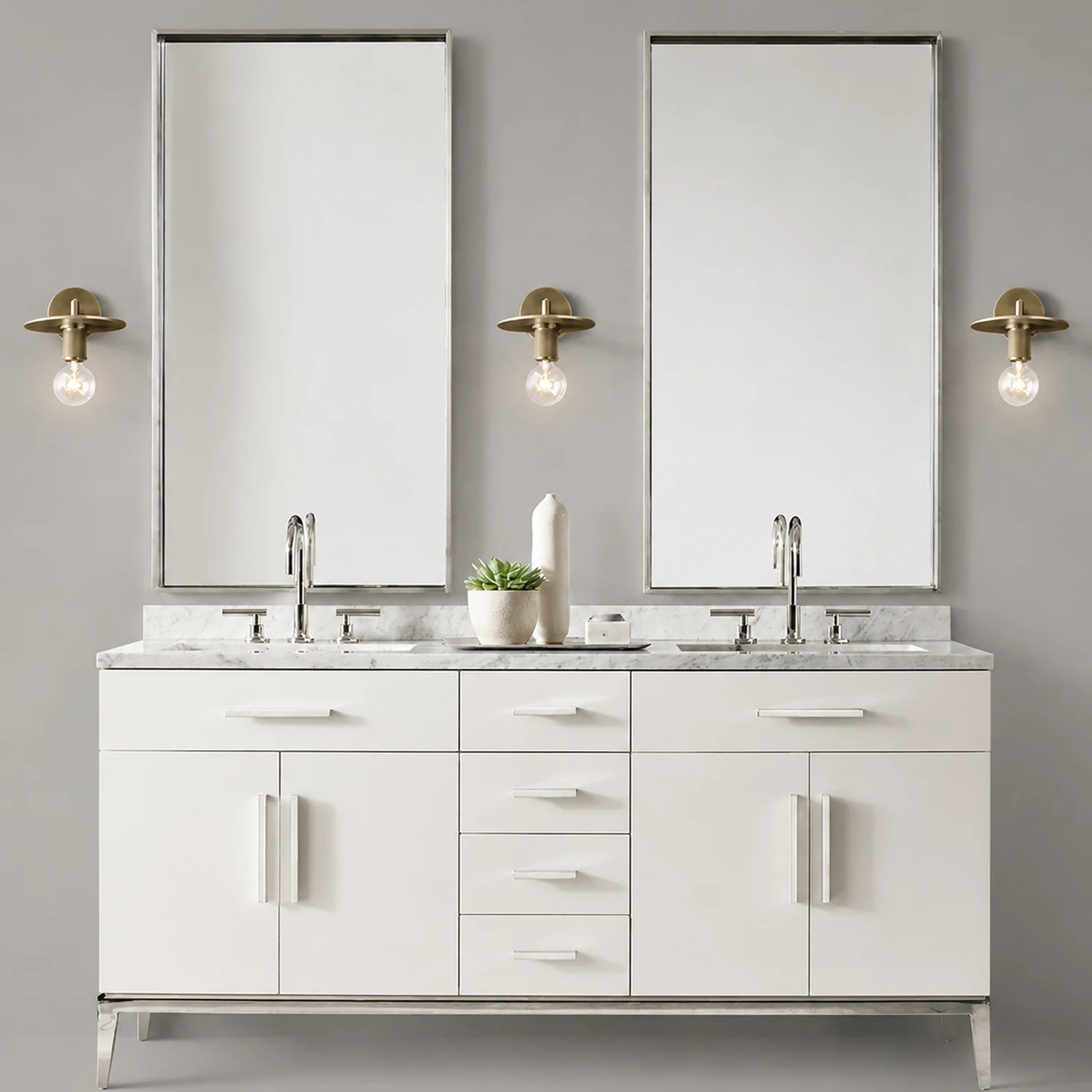 Armed Retro Brass Wall Sconce - Lumpaz