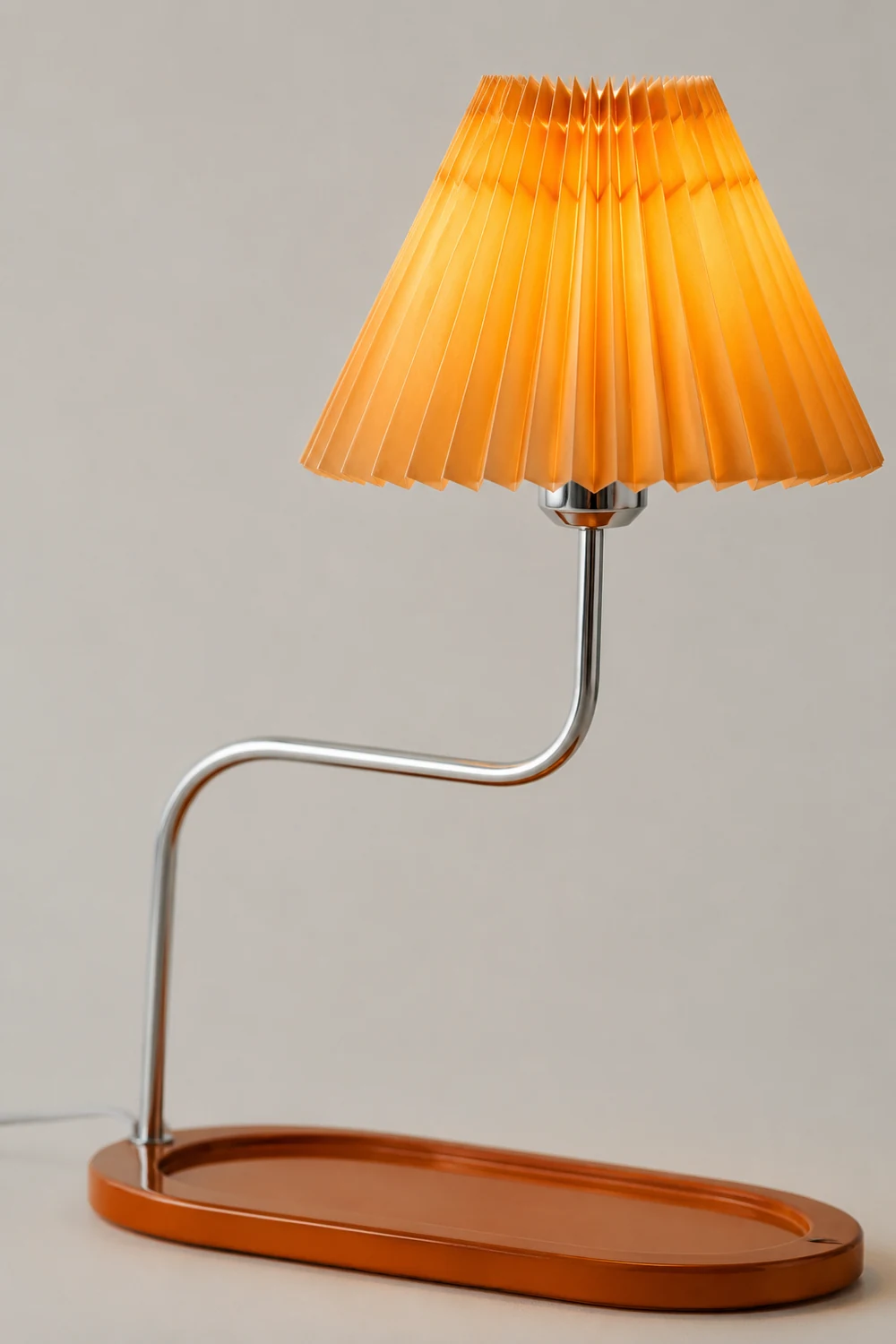 Solid Wood Retro Style Umbrella Shaped Table Lamp - Lumpaz