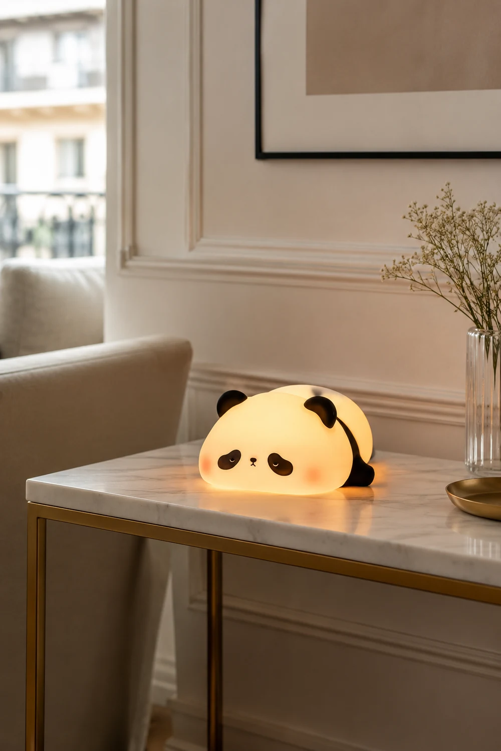 Panda Led Silicone Bedroom Night Light Table Lamp - Lumpaz