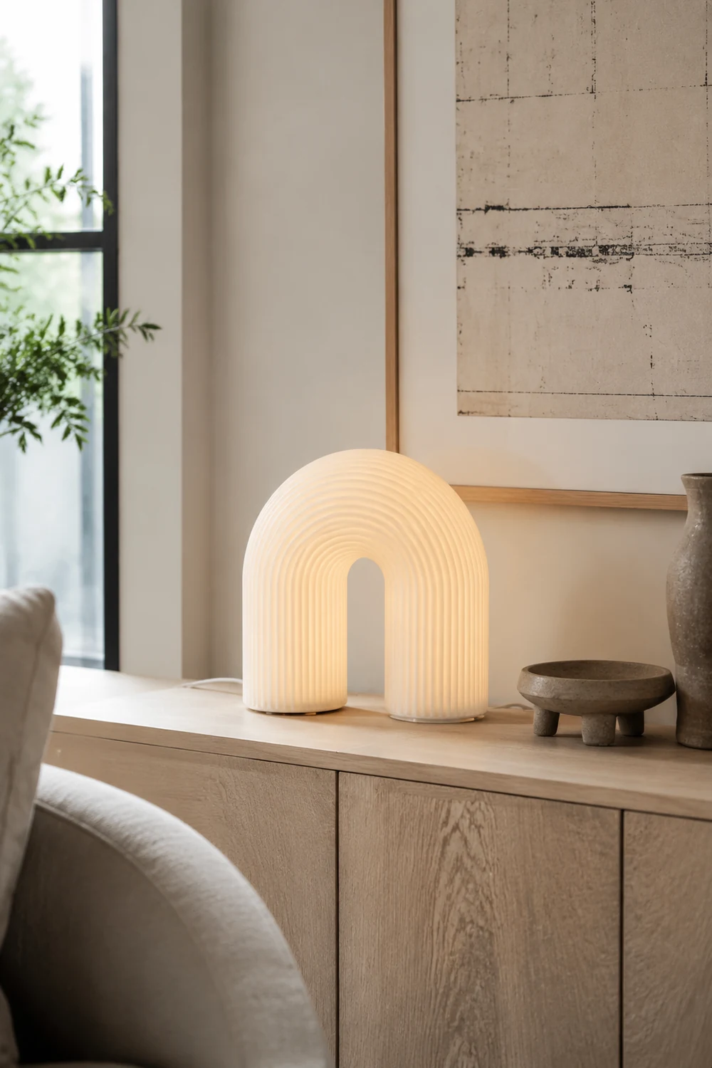 Unique Arch Metal Table Lamp - Lumpaz