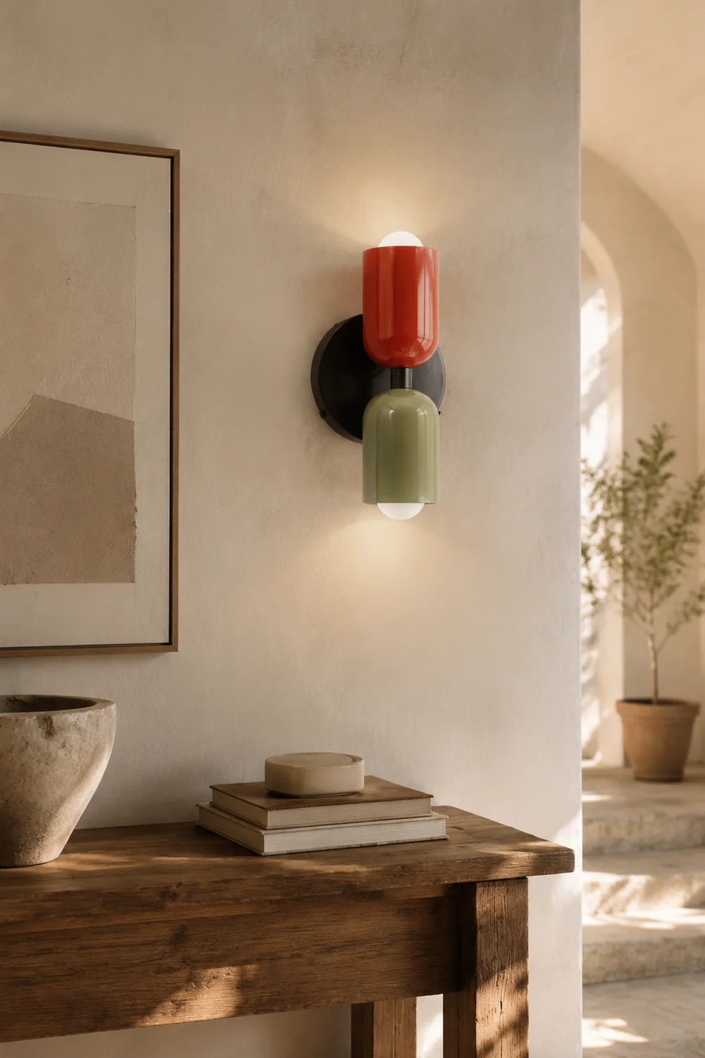 Modern Short Double Head Wall Light - Lumpaz