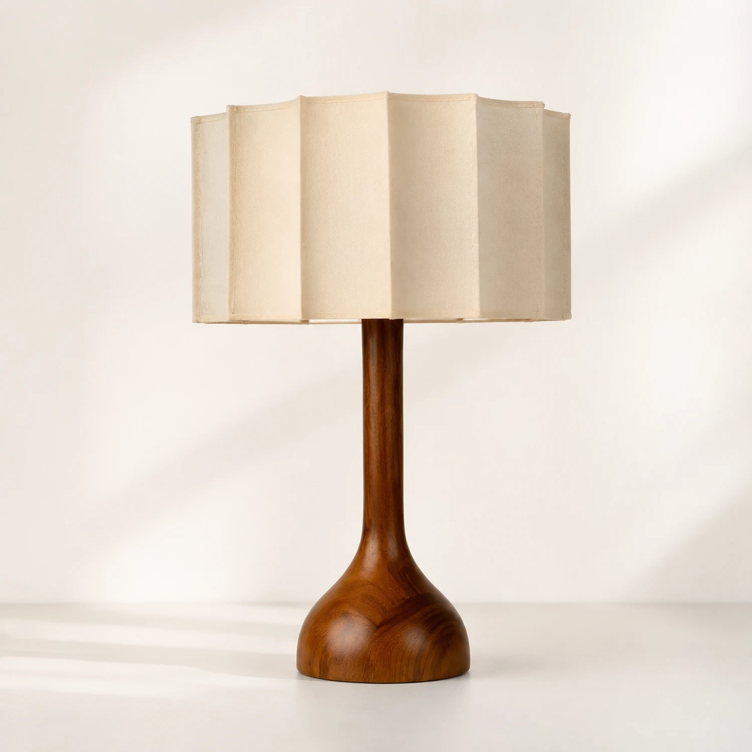 Wabi Sabi Designer Wood Table Lamp - Lumpaz