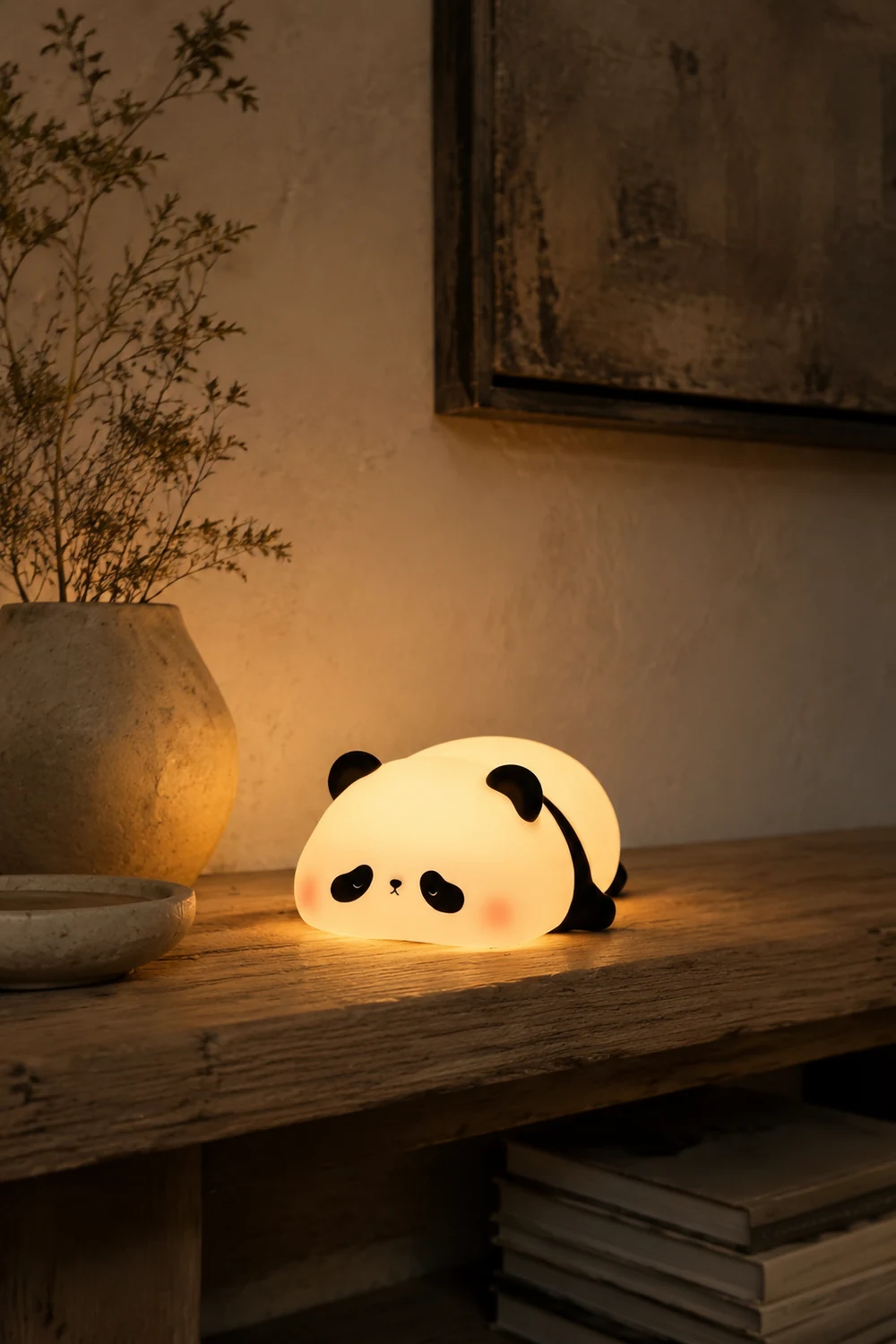 Panda Led Silicone Bedroom Night Light Table Lamp - Lumpaz