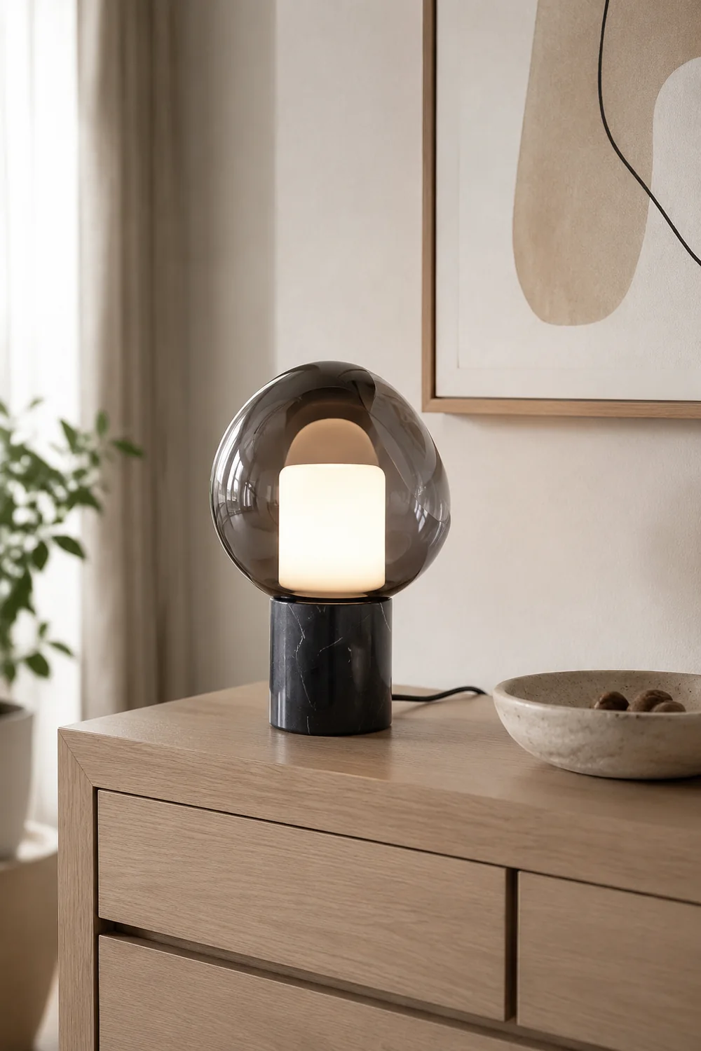 Postmodern Marble Glass Table Lamp - Lumpaz