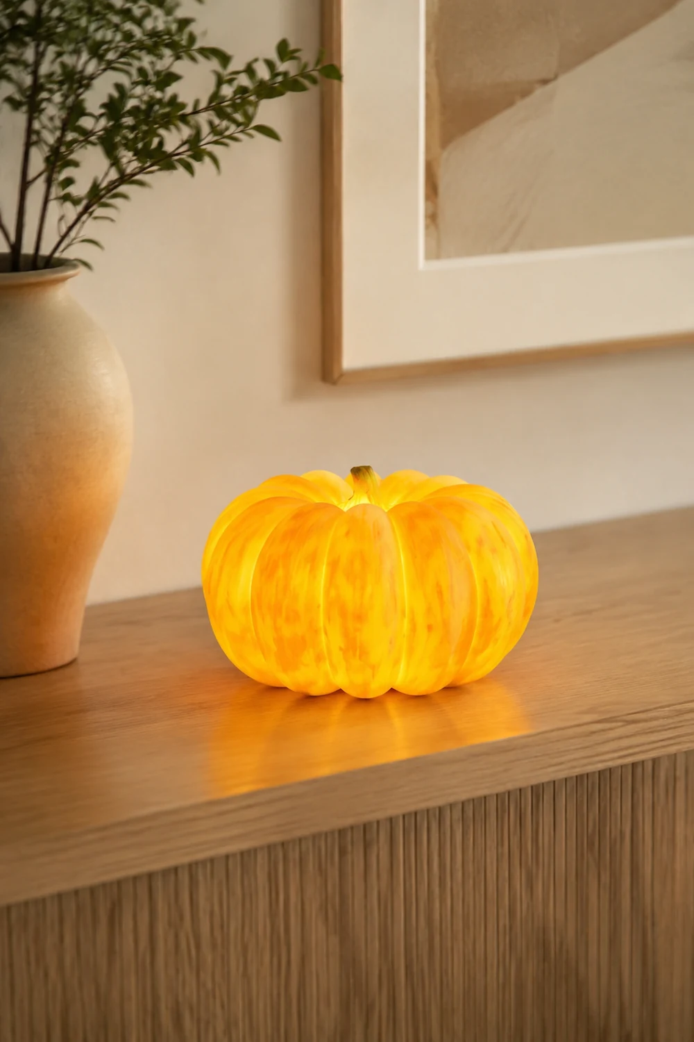 Resin Portable Pumpkin Table Light - Lumpaz