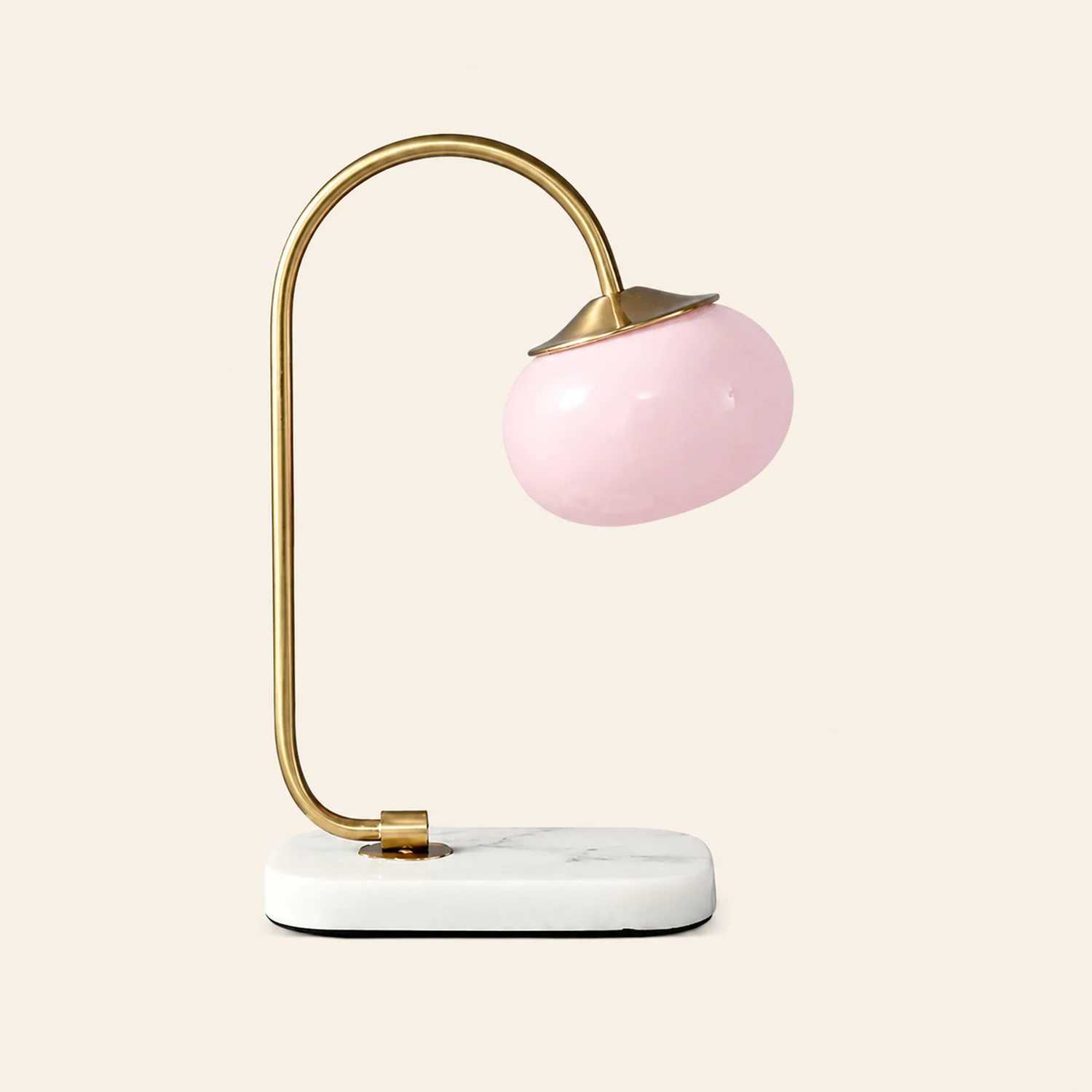 Marshmallow Metal Glass Table Lamp - Lumpaz