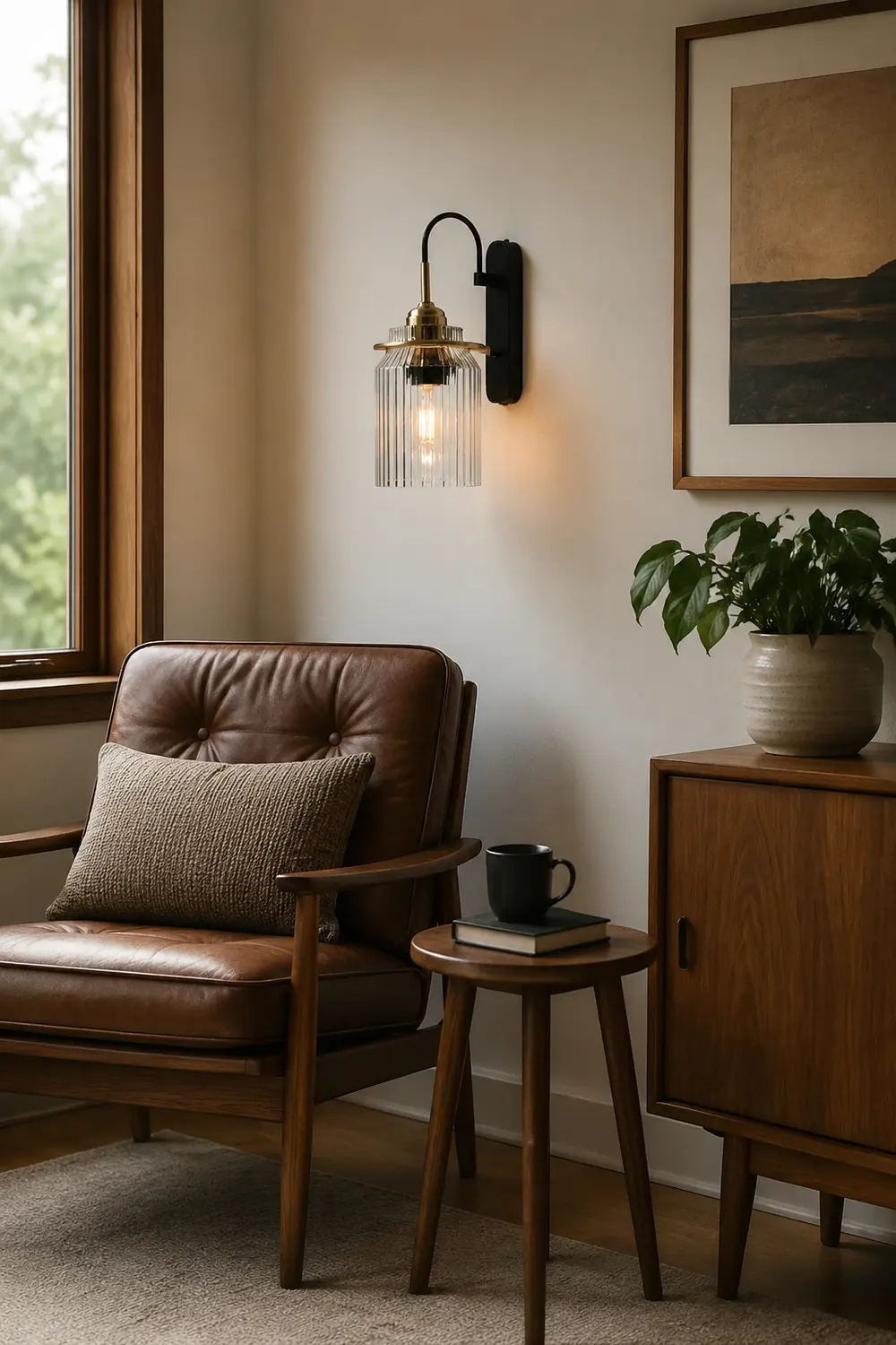 Industria Glass Shade Funnel Wall Lamps - Lumpaz
