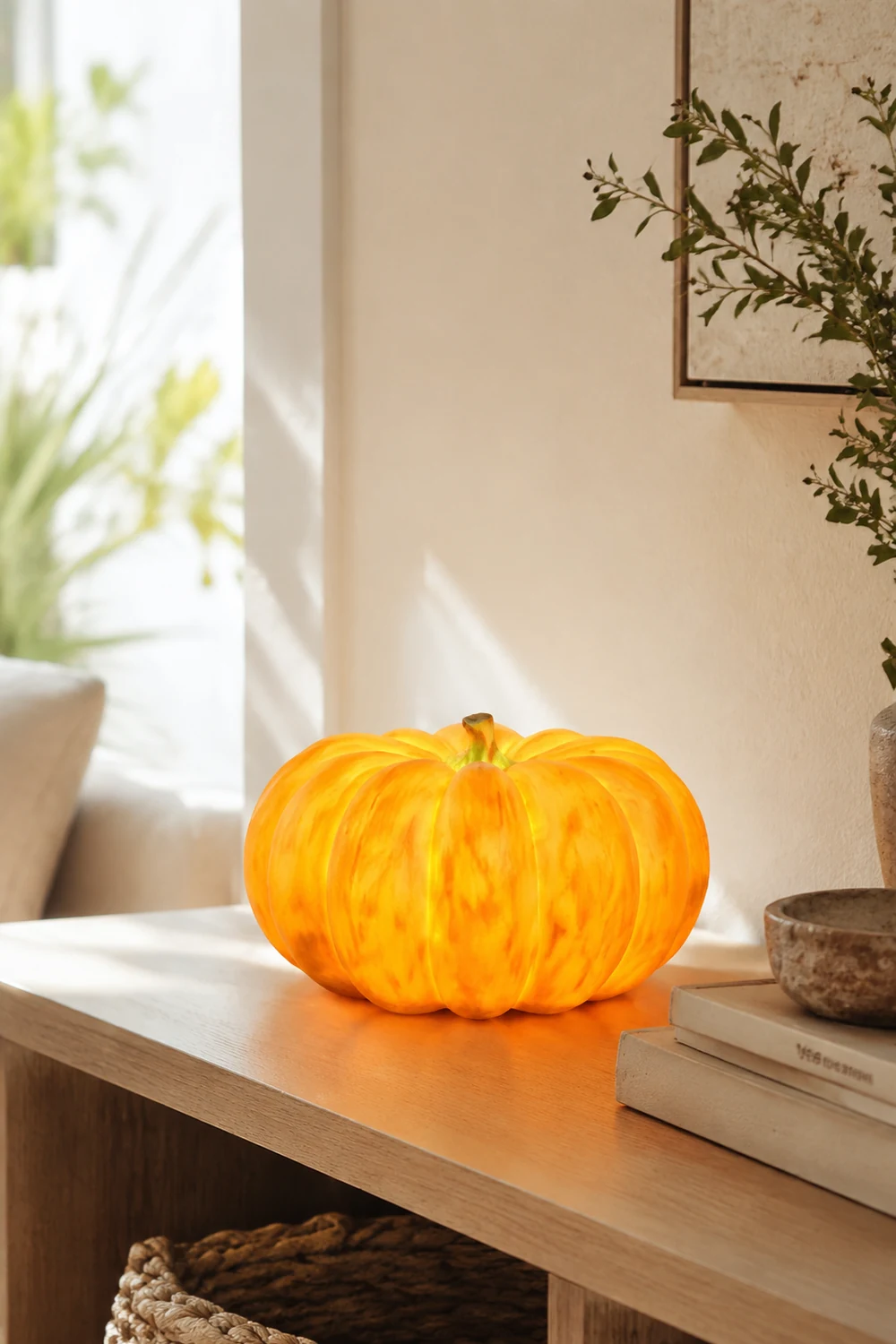 Resin Portable Pumpkin Table Light - Lumpaz