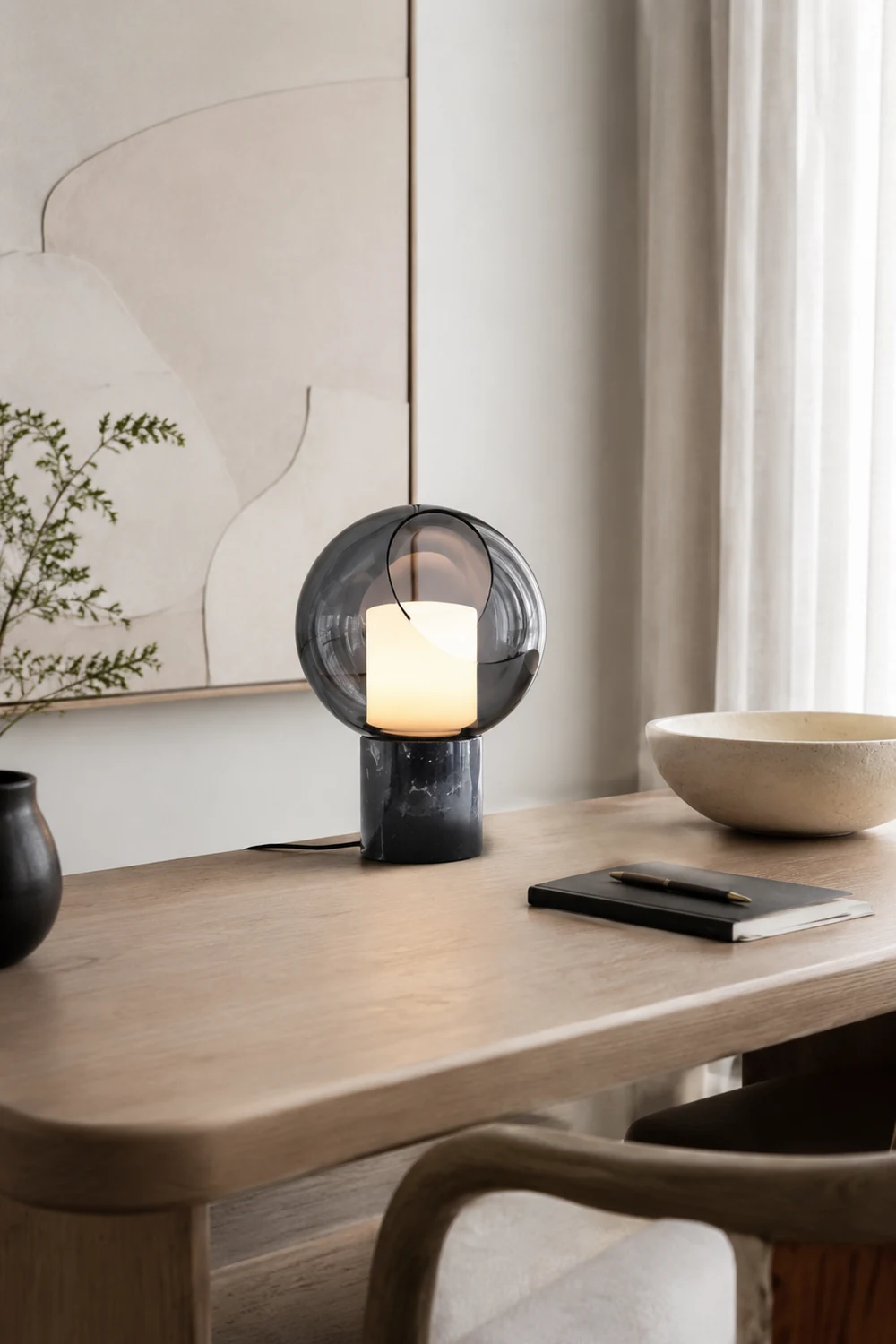 Postmodern Marble Glass Table Lamp - Lumpaz