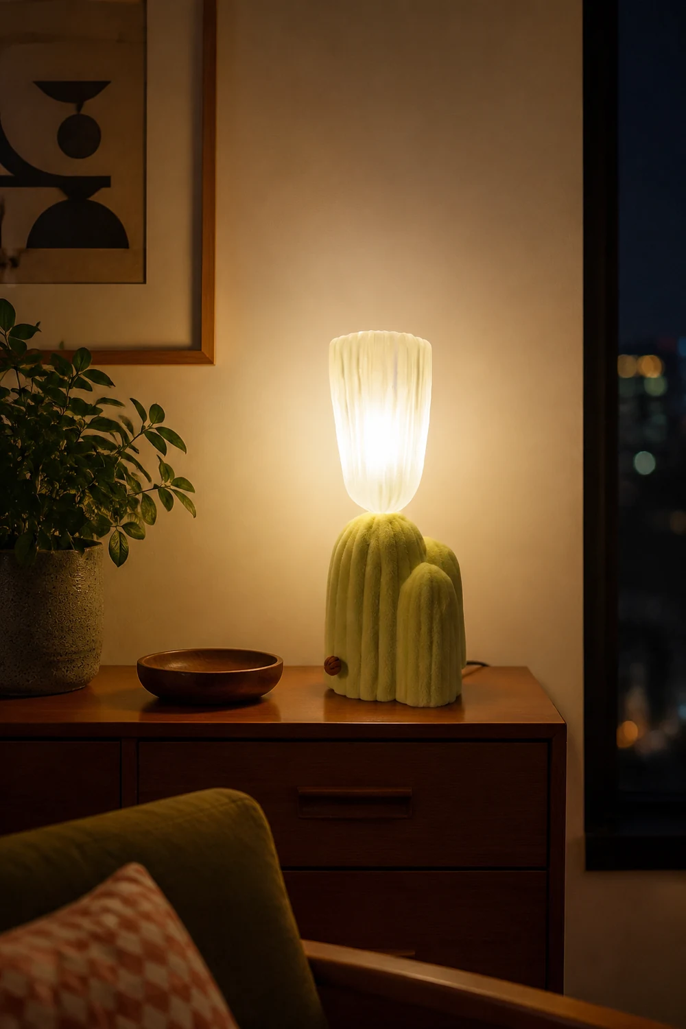 Creative Green Cactus Table Lamp - Lumpaz