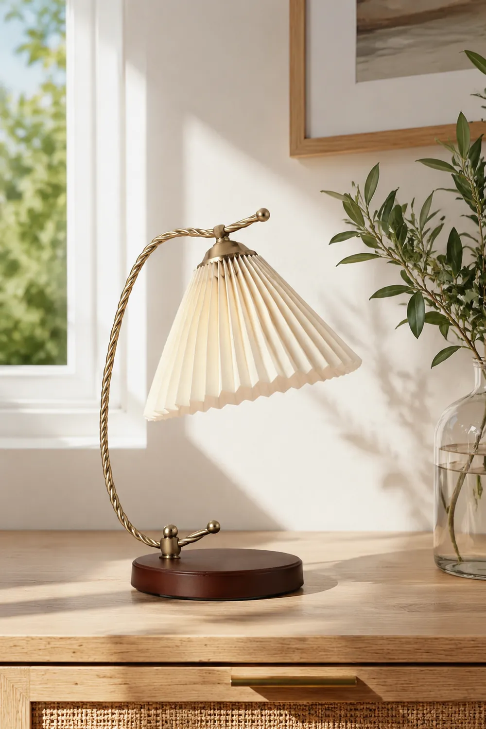 Dotty Retro Pleated Table Lamp - Lumpaz