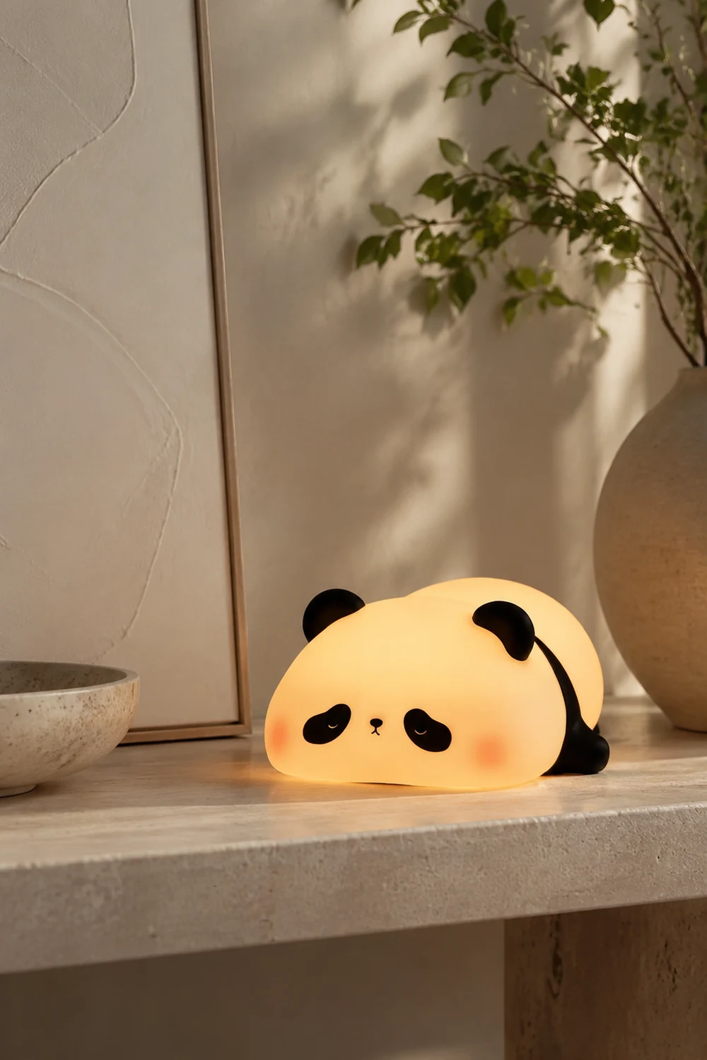 Panda Led Silicone Bedroom Night Light Table Lamp - Lumpaz