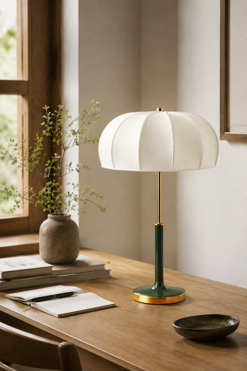 Fabric Table Lamp Decor E27 Bedside Table Light - Lumpaz