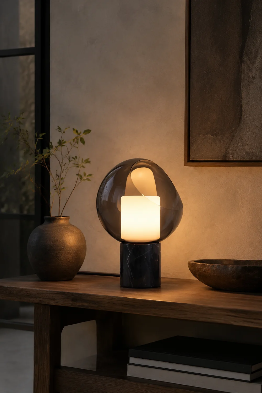Postmodern Marble Glass Table Lamp - Lumpaz