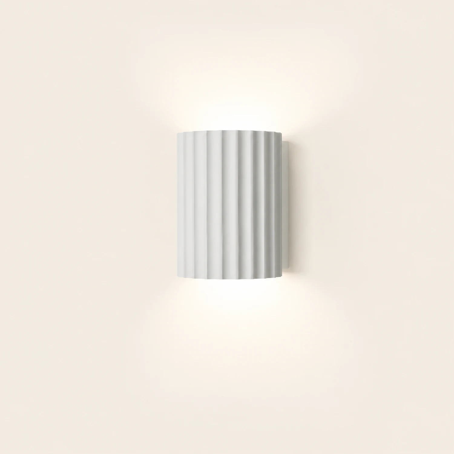 Modern Half-Circle Resin Wall Sconce For Living Room - Lumpaz