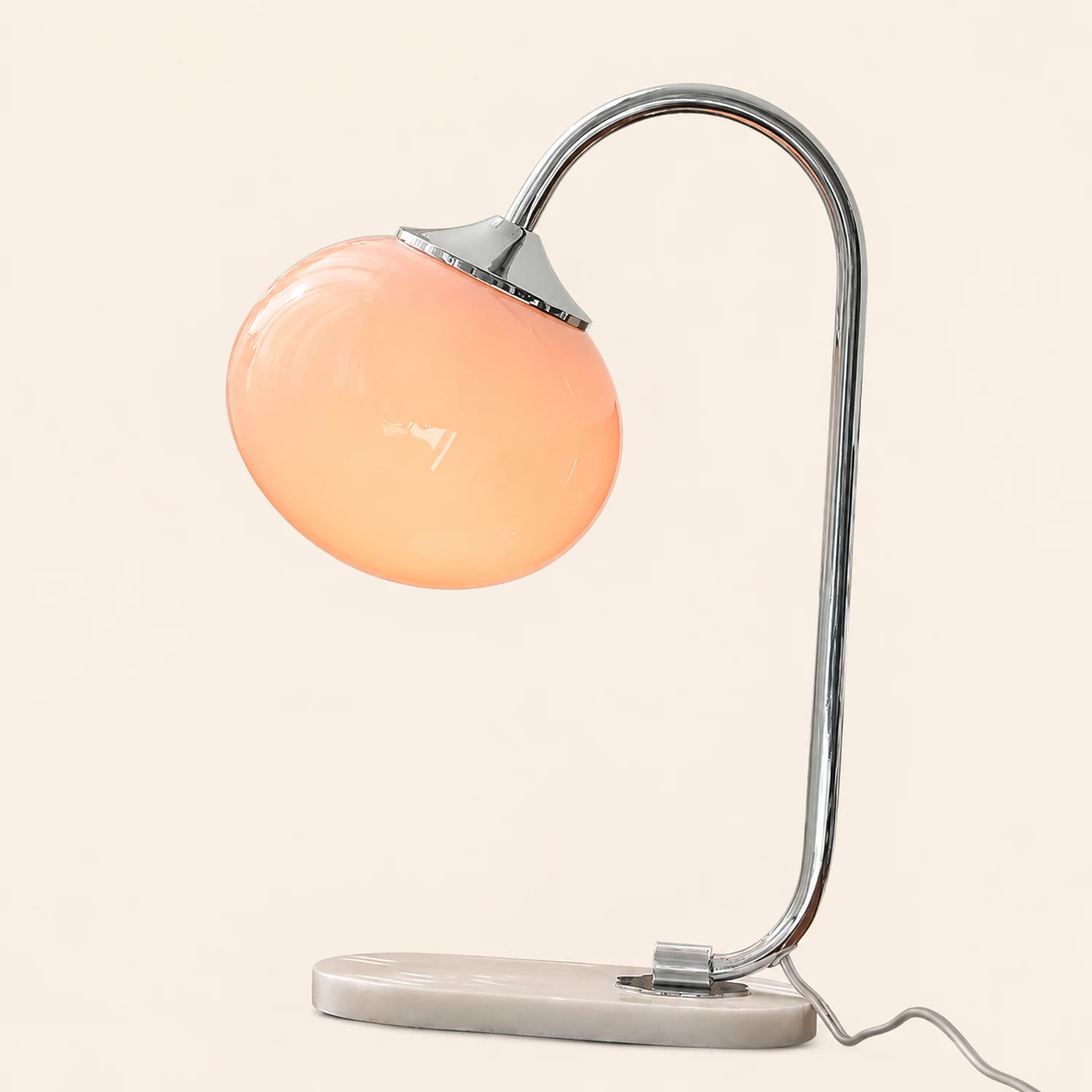 Marshmallow Metal Glass Table Lamp - Lumpaz