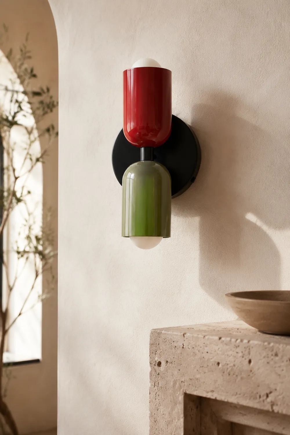 Modern Short Double Head Wall Light - Lumpaz