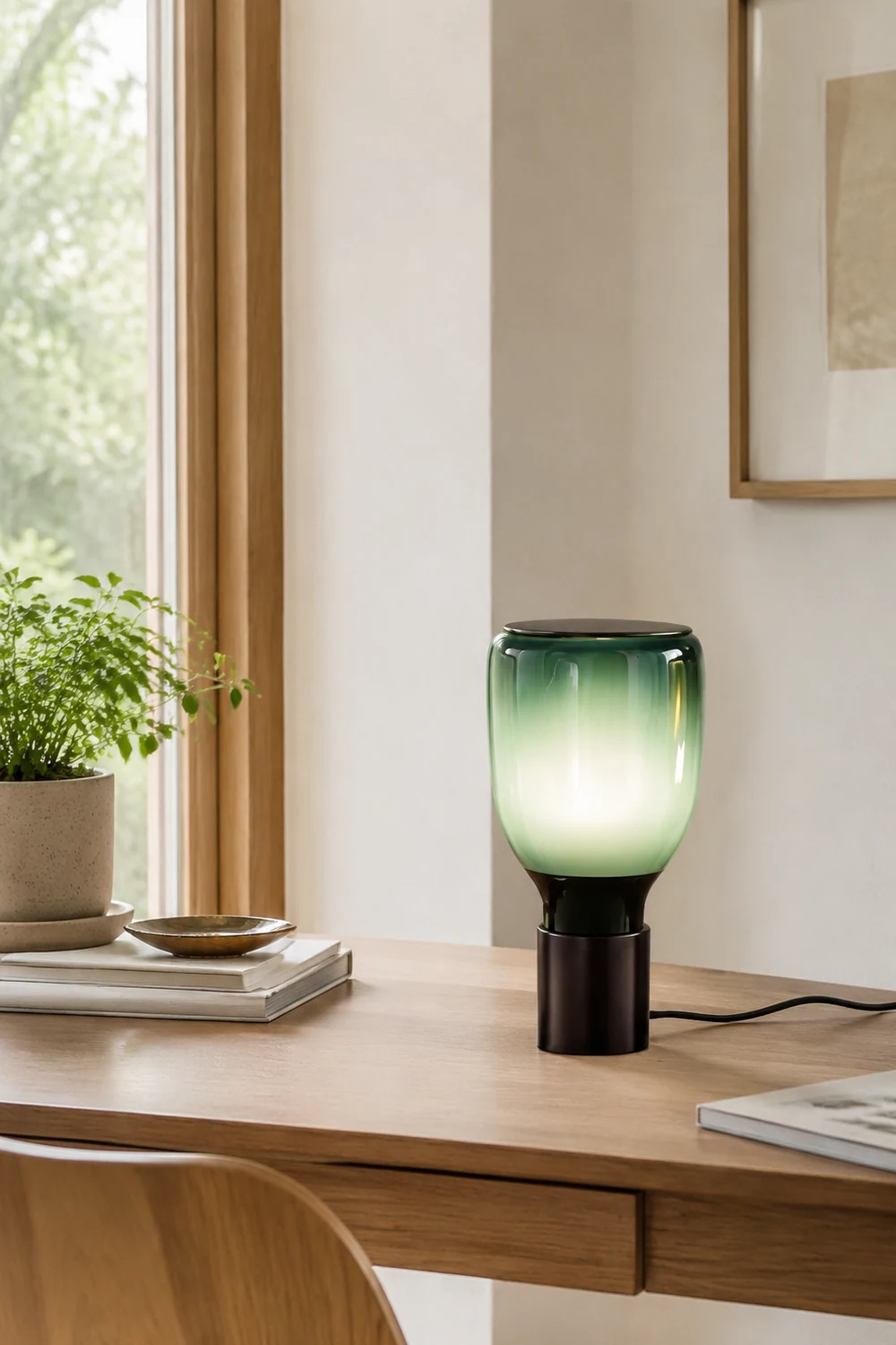 Colorful Bottle Glass Table Lamp - Lumpaz