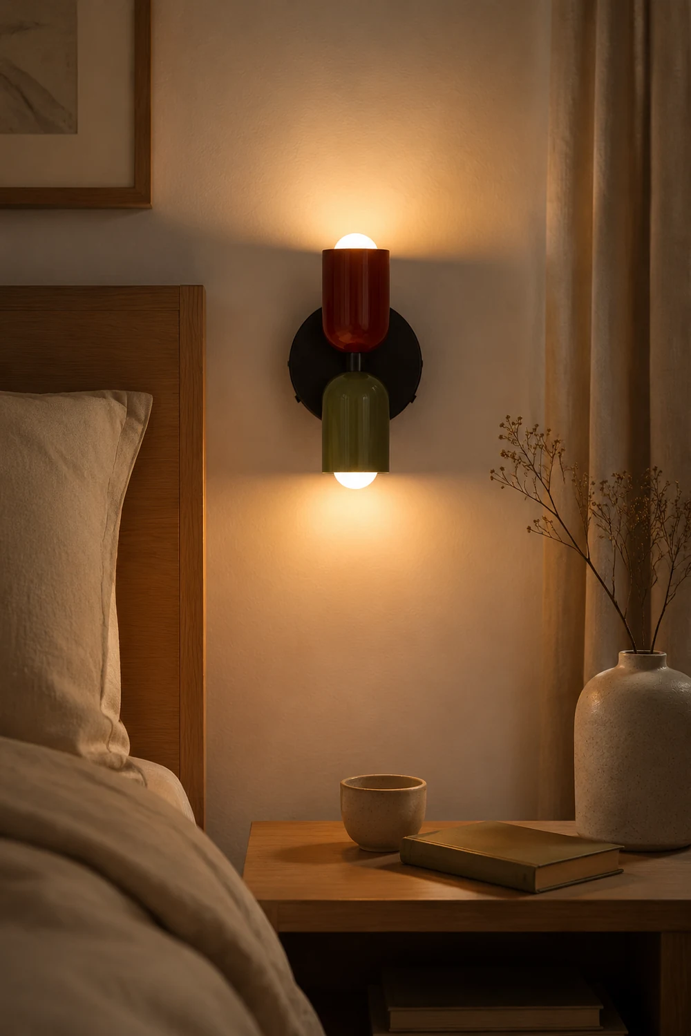 Modern Short Double Head Wall Light - Lumpaz
