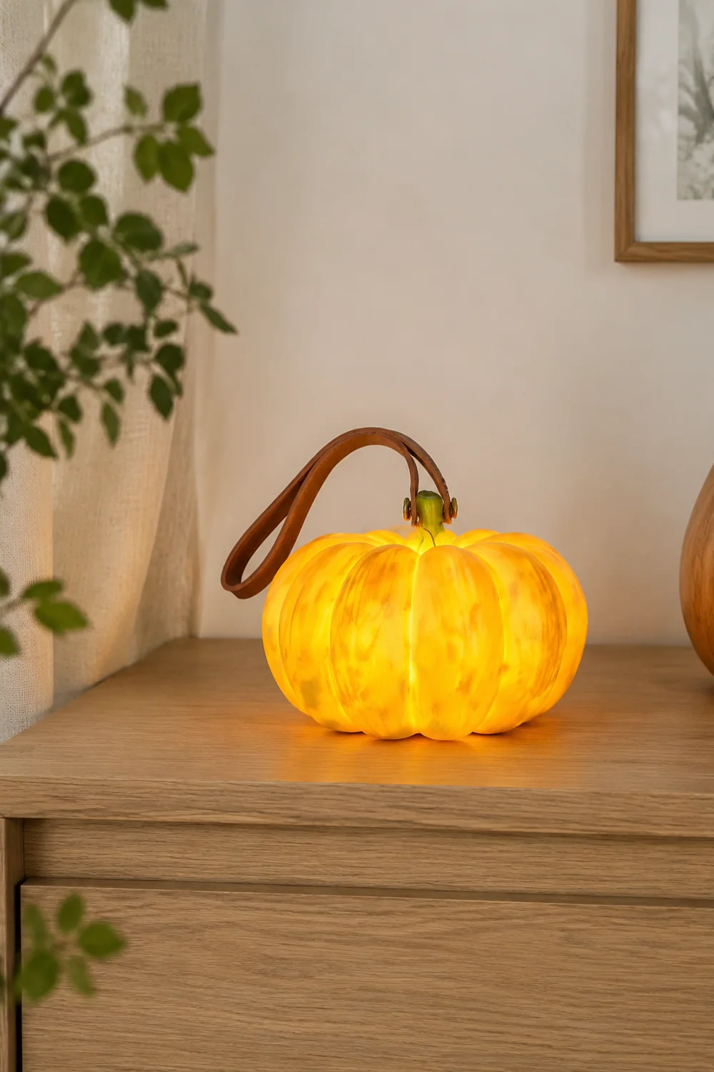 Resin Portable Pumpkin Table Light - Lumpaz