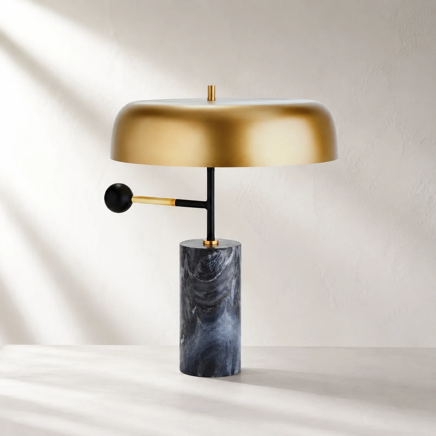 Modern Tall Black Table Lamp Design Beside Lamp - Lumpaz