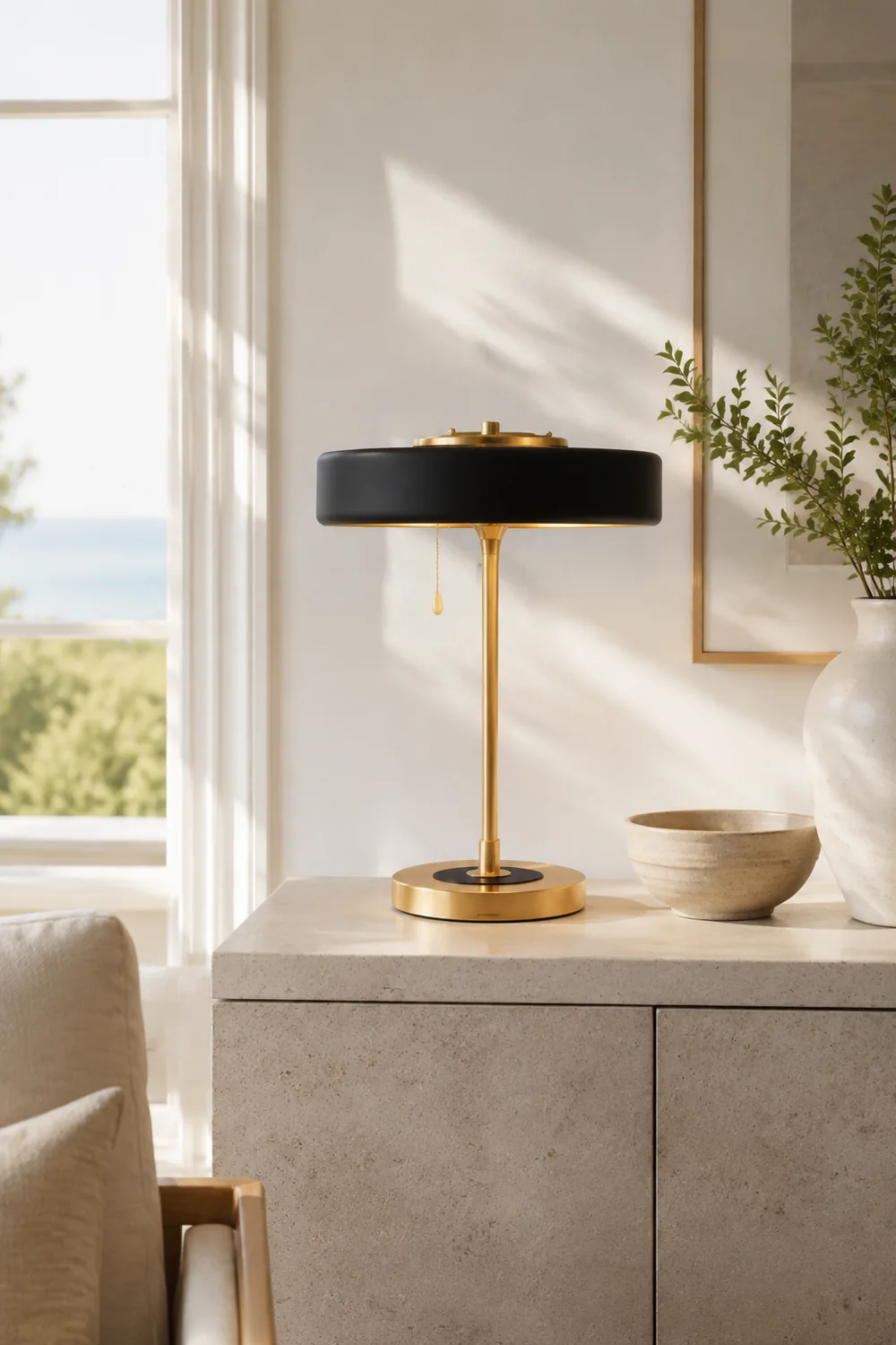 American Neoclassical Fashion Bert Frank Ranger Table Lamp - Lumpaz