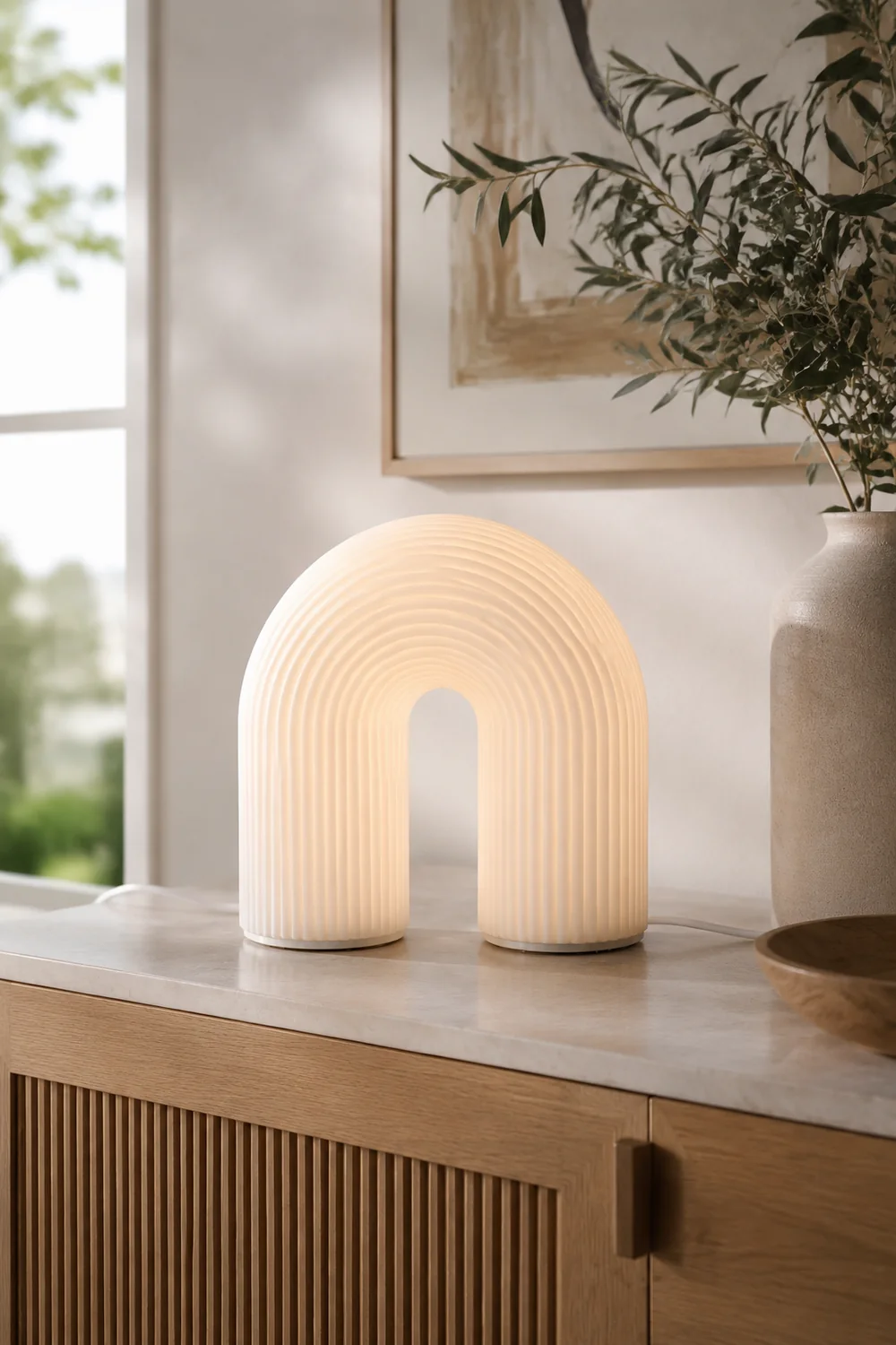 Unique Arch Metal Table Lamp - Lumpaz