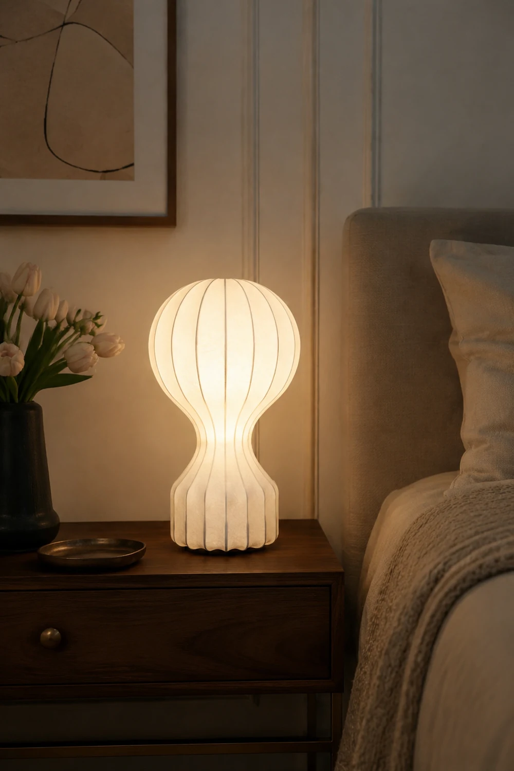 Vintage Fabric Gatto Table lamp - Lumpaz