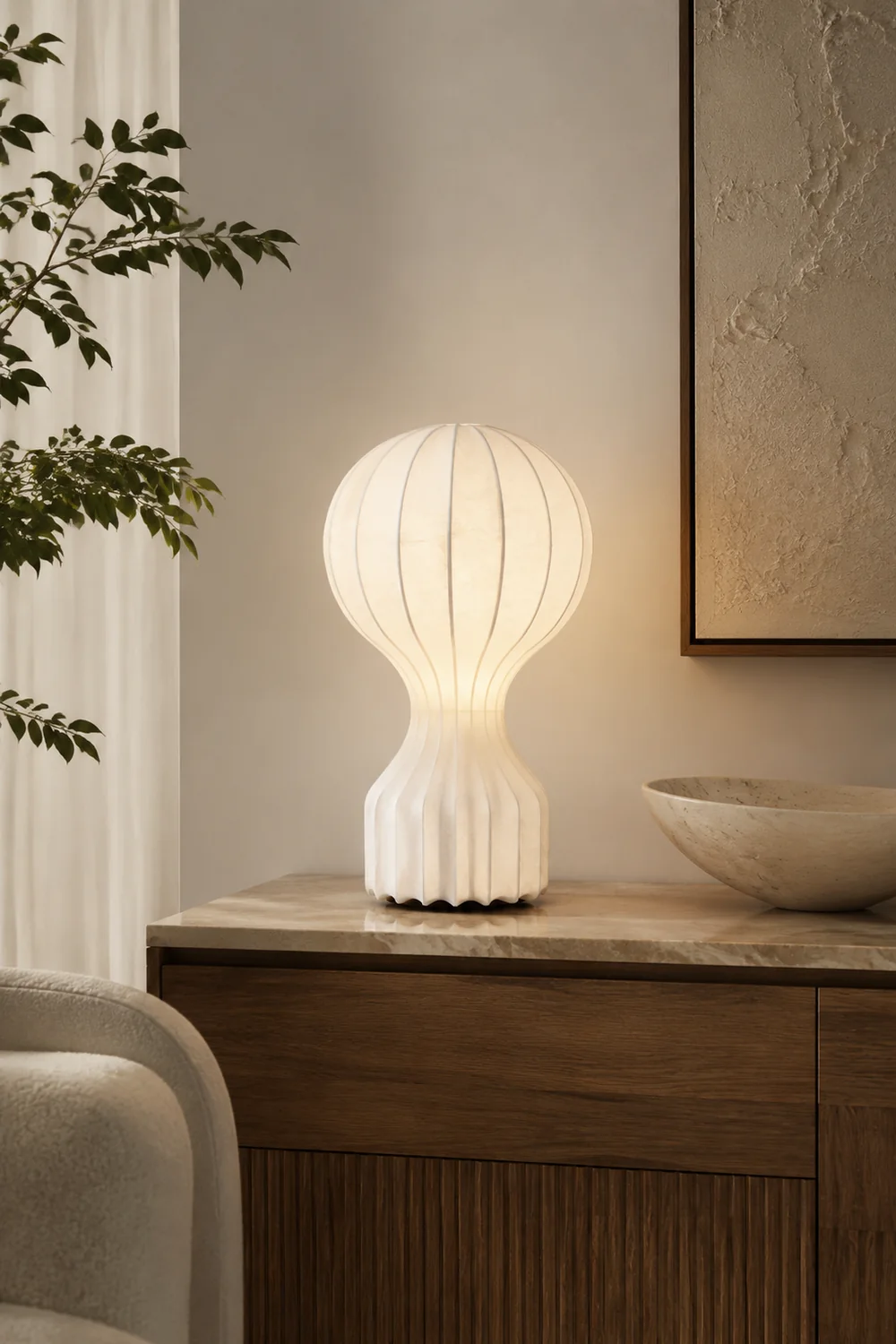 Vintage Fabric Gatto Table lamp - Lumpaz