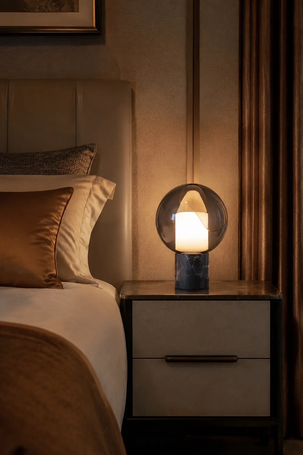 Postmodern Marble Glass Table Lamp - Lumpaz