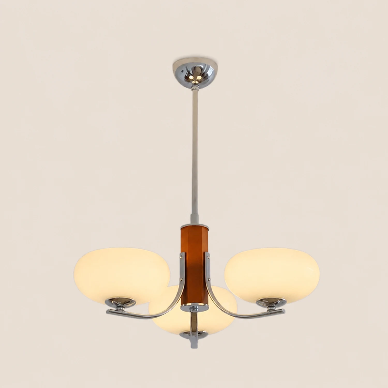Medieval Bauhaus Solid Wood Chandelier - Lumpaz