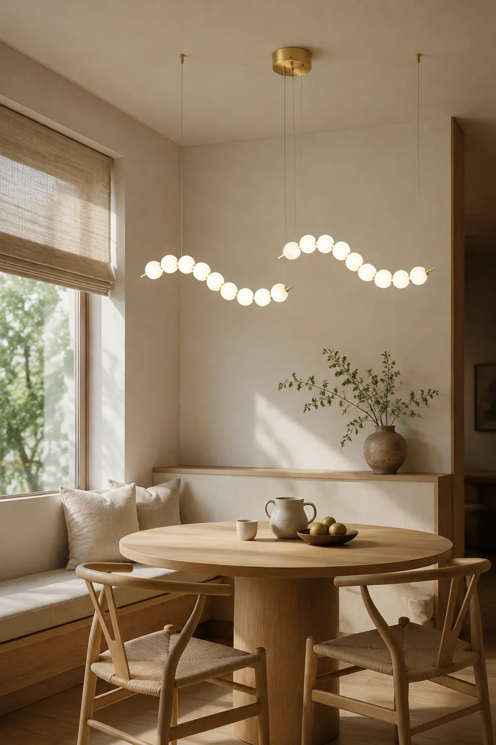 Creative Necklace String White Ball LED Pendant Lights - Lumpaz