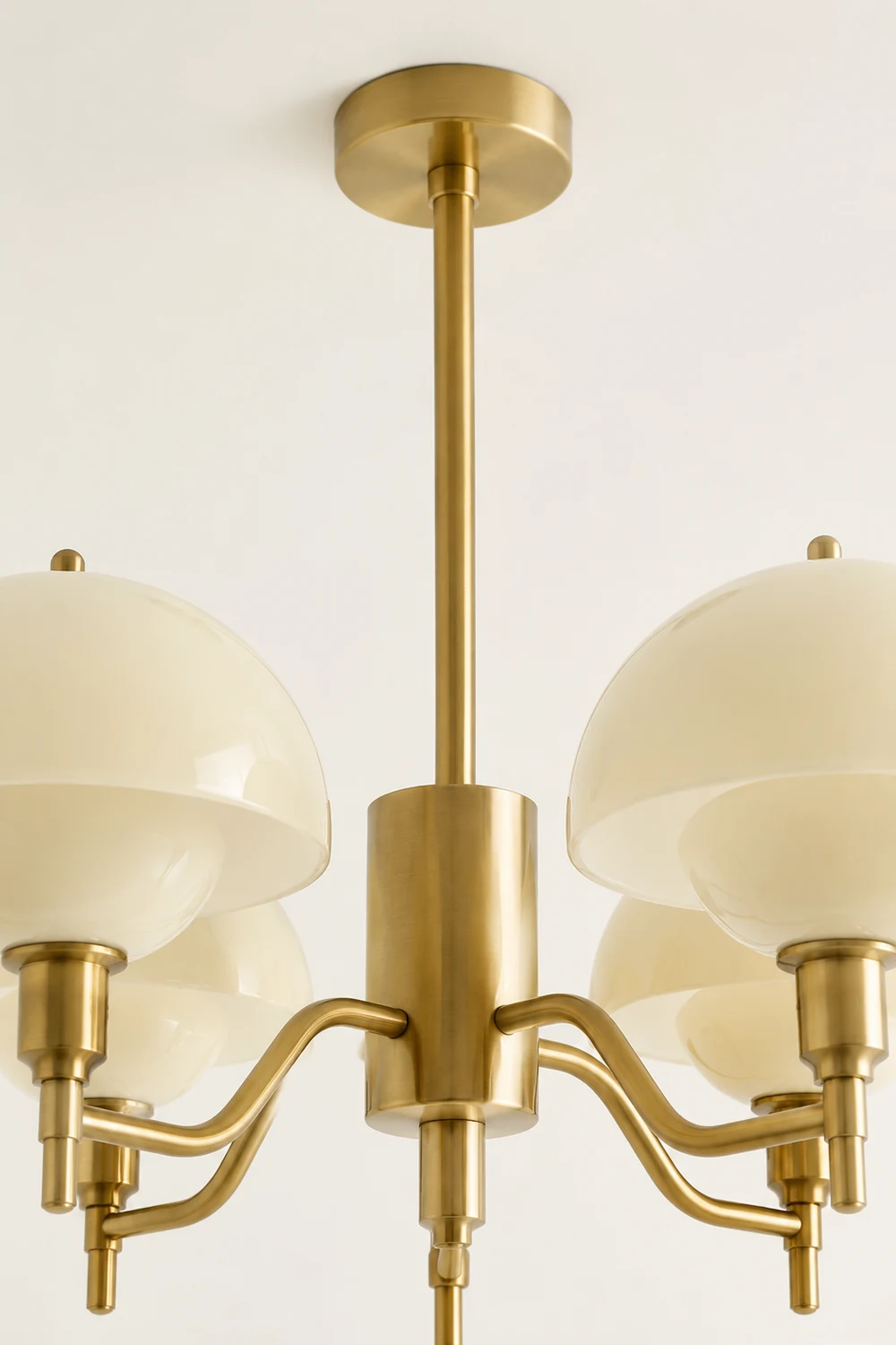 French White Cream Mushroom Chandelier - Lumpaz