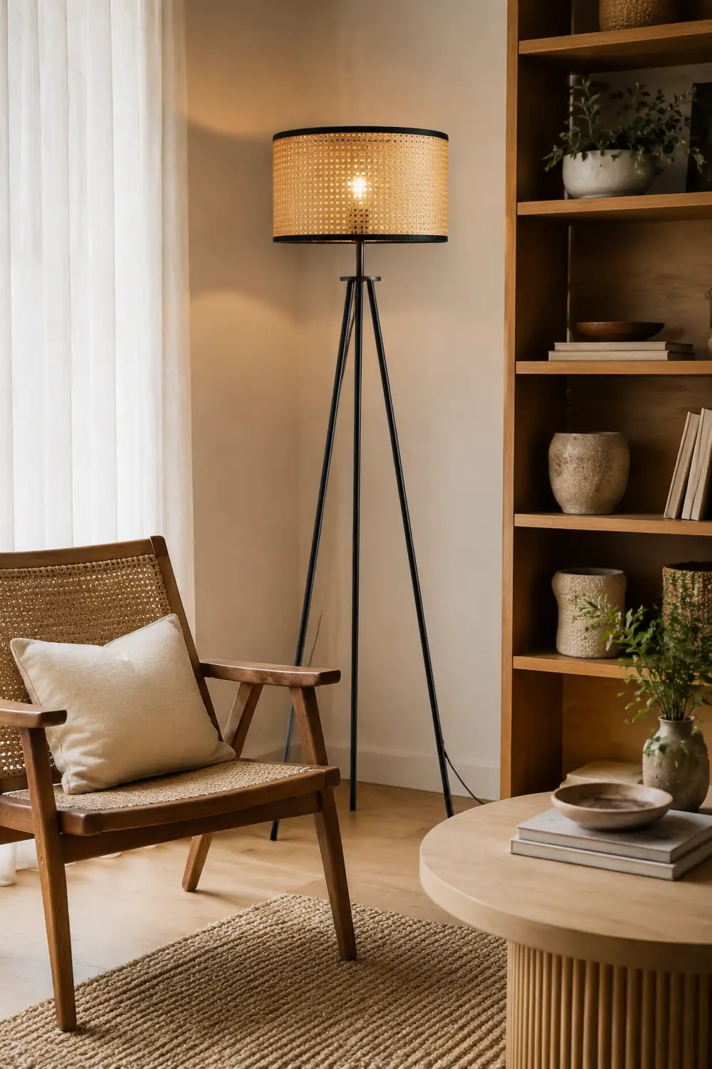 Wabi Sabi Nature Bamboo Floor Lamp - Lumpaz