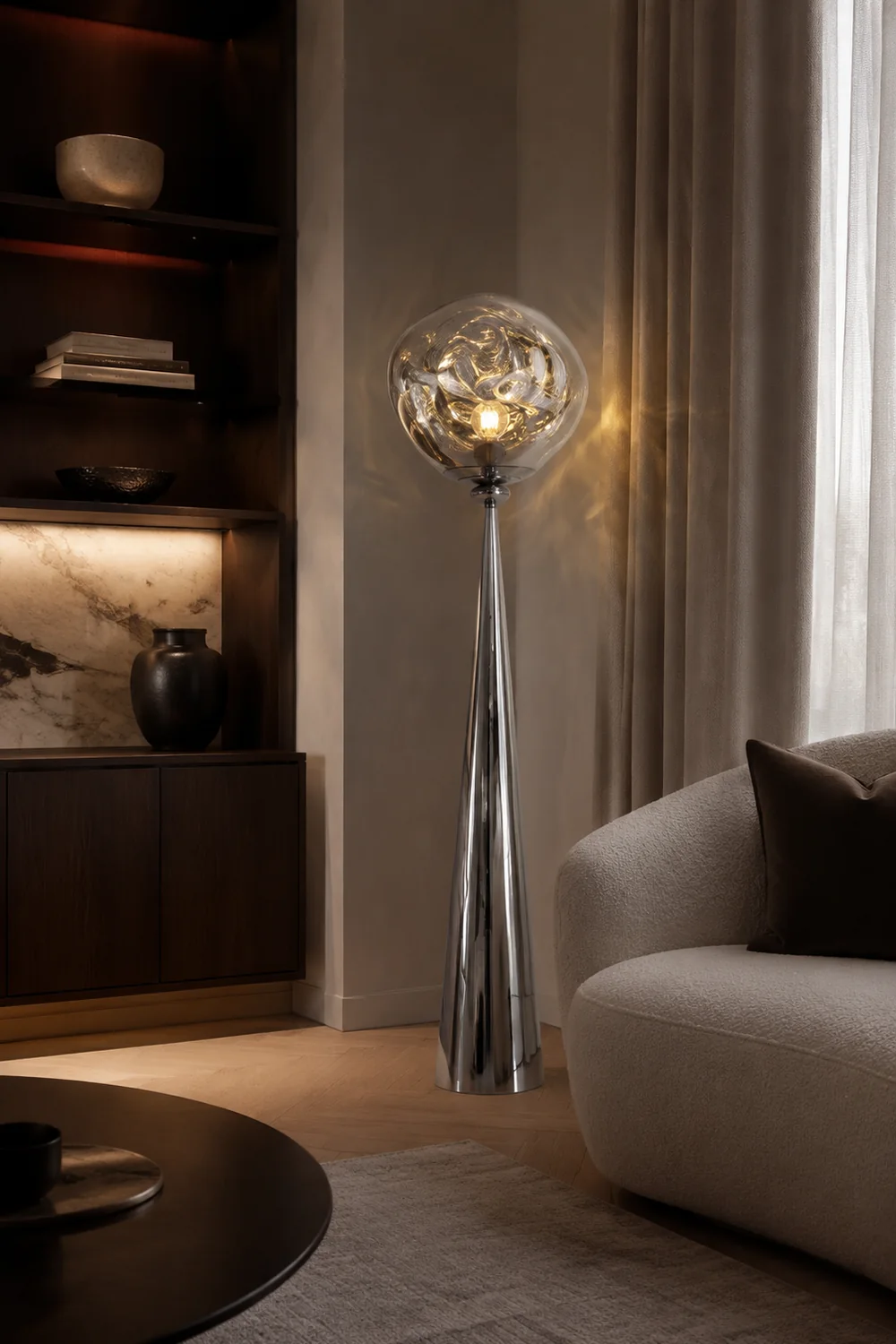 Modern Tall Lava Standing Lamp - Lumpaz
