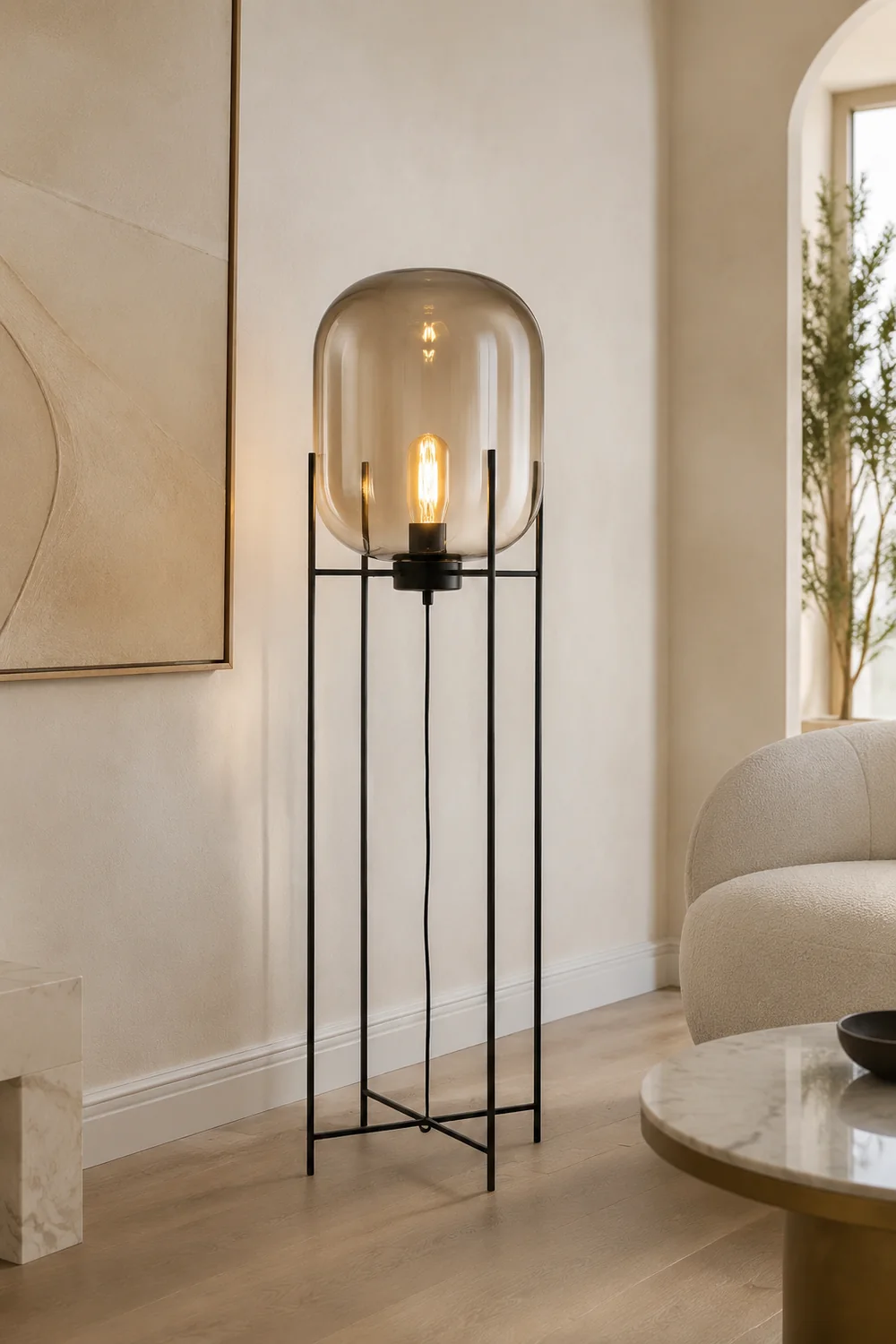 Postmodern Designer Glass Floor Lamp - Lumpaz