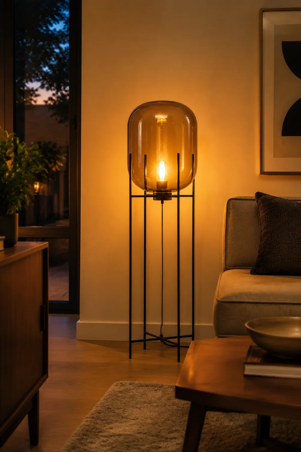 Postmodern Designer Glass Floor Lamp - Lumpaz