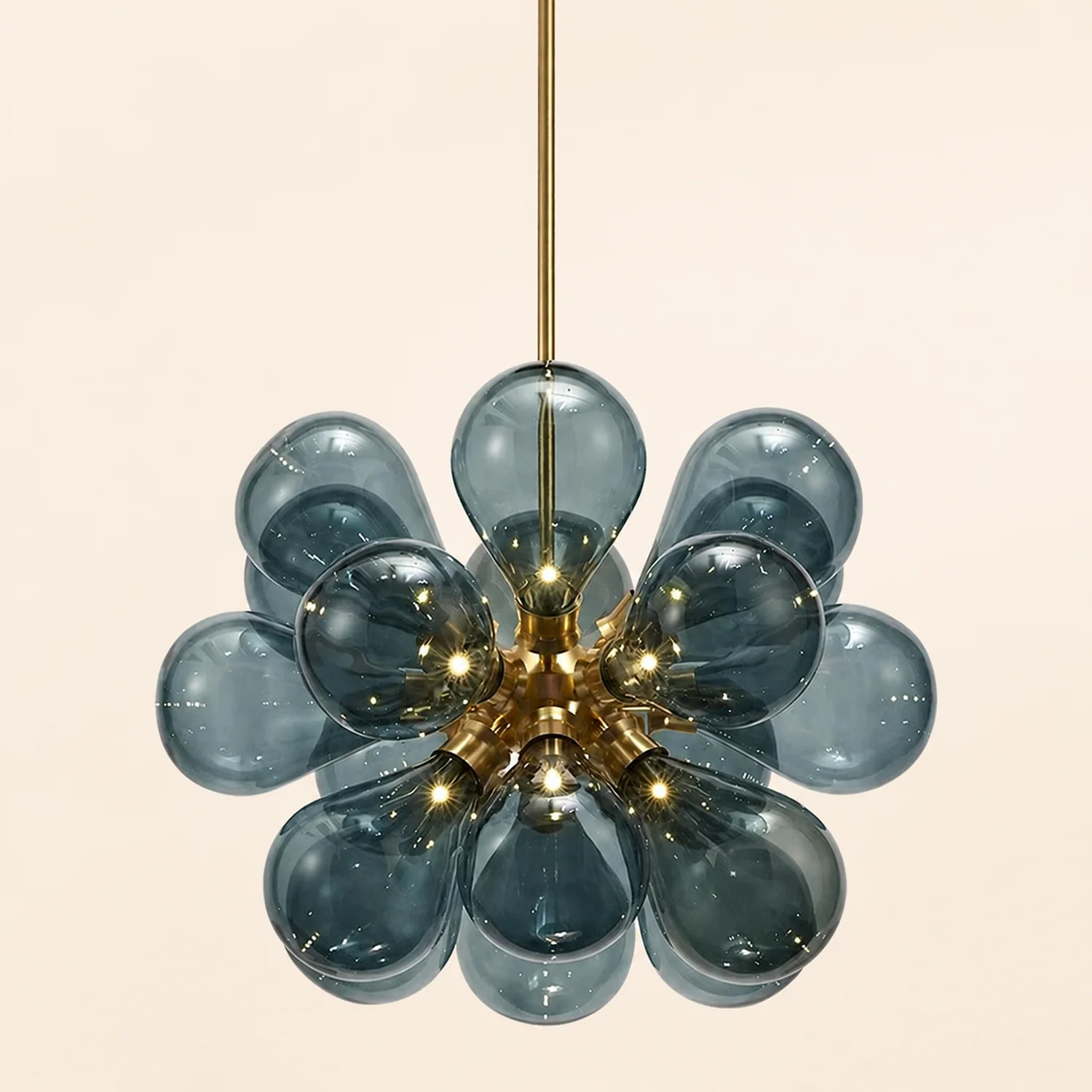Design Bubble Glass Globe Sputnik Chandelier for Dining Room - Lumpaz