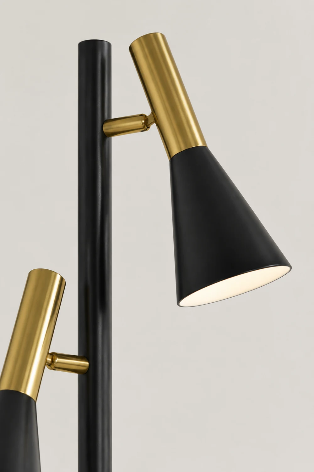 Creative Adjustable Two Heads Black Floor Lamp - Lumpaz
