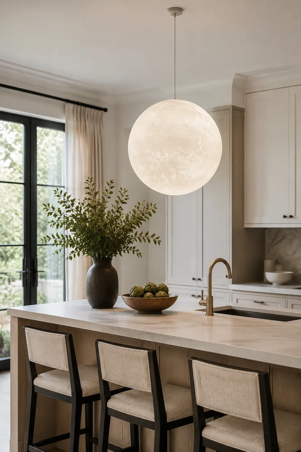 Creative Moon Pendant Light Ball Floor Lamp - Lumpaz