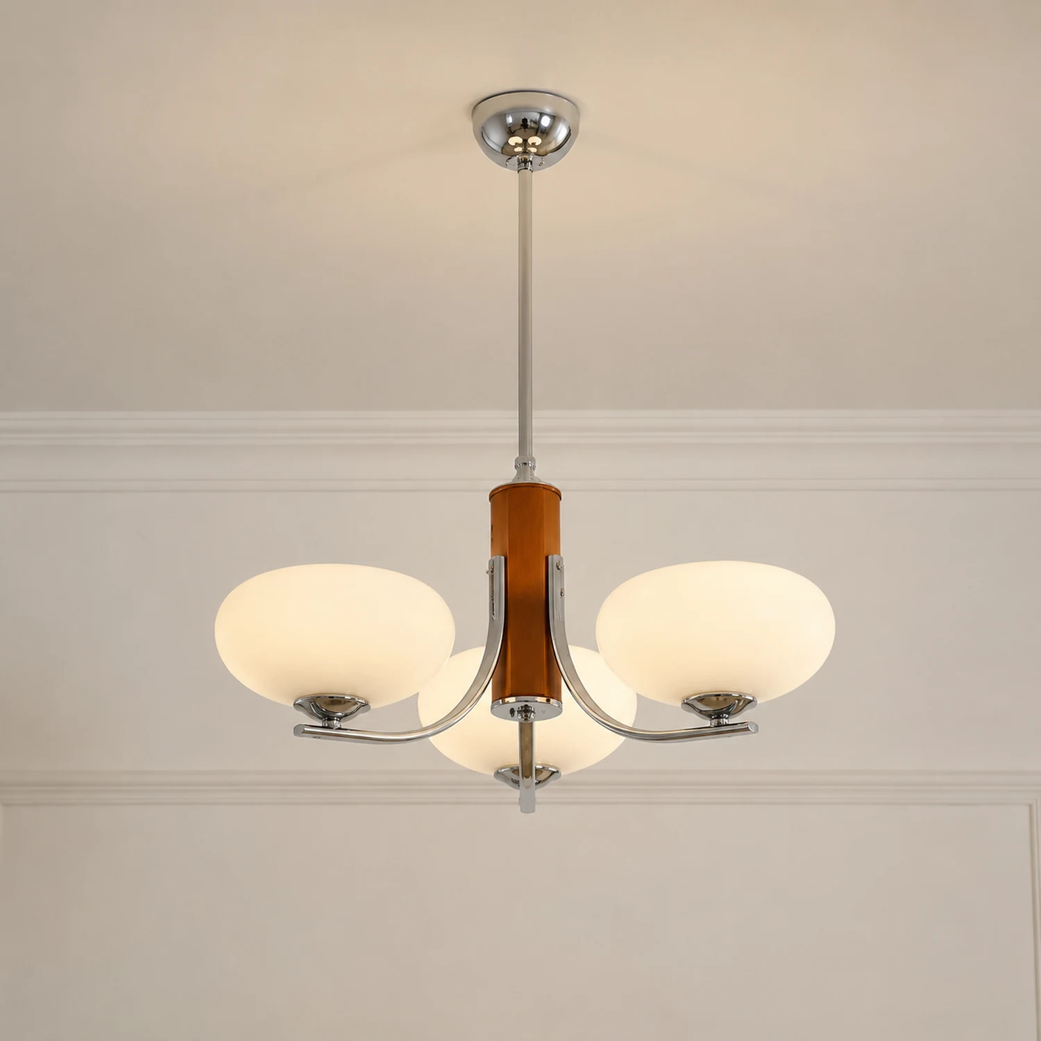 Medieval Bauhaus Solid Wood Chandelier - Lumpaz