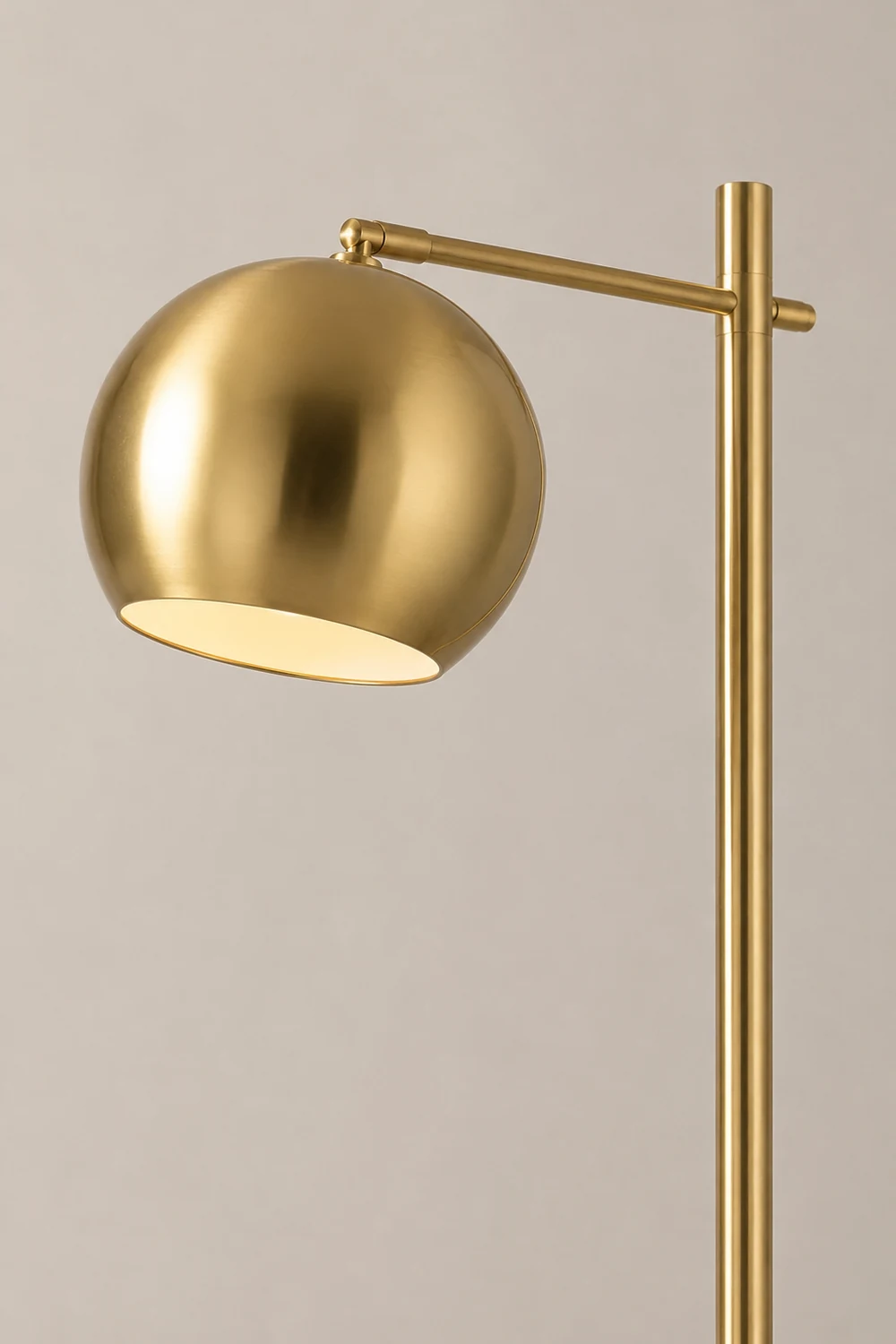 Modern Dome Metal Gold Floor Lamp - Lumpaz