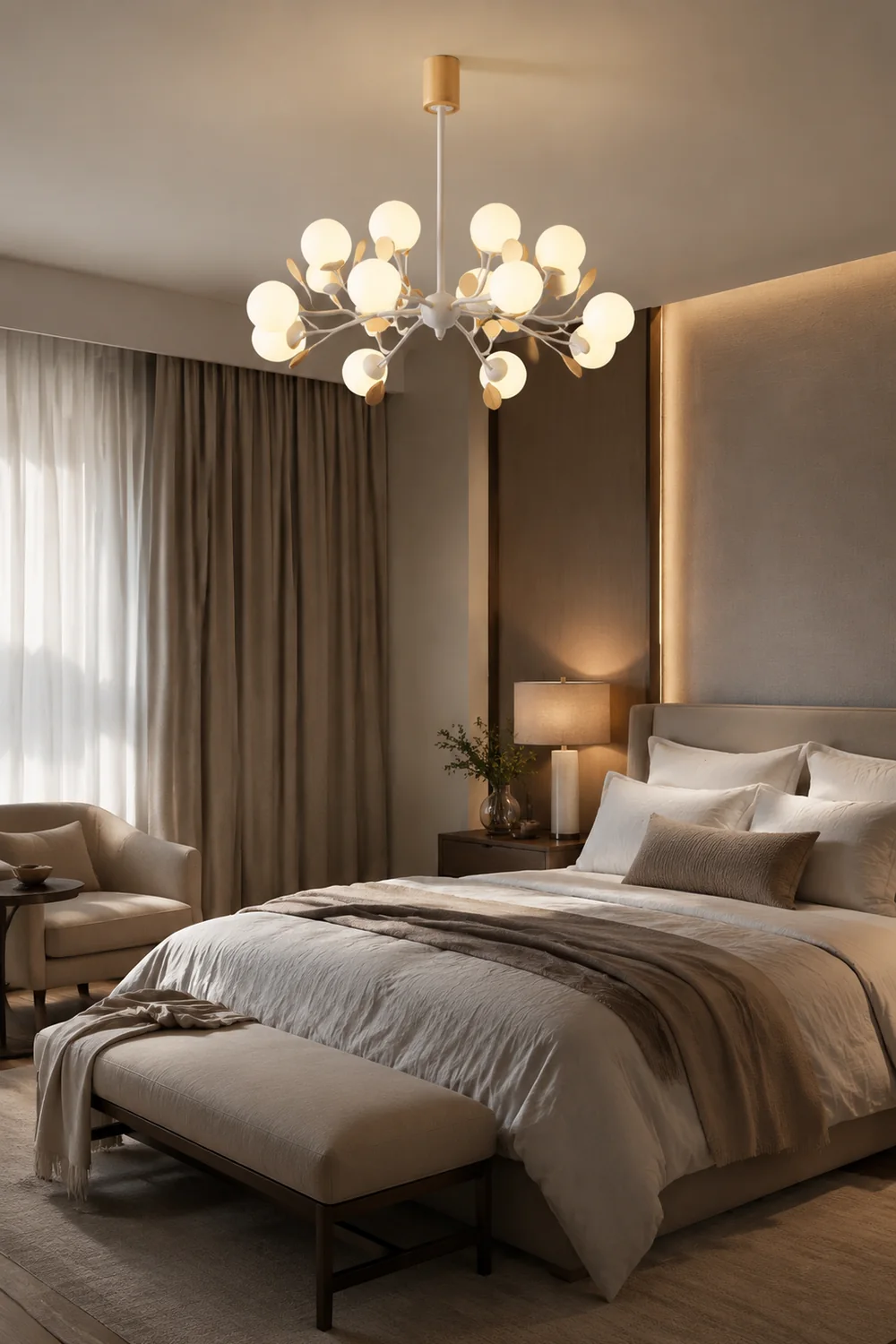 Modern Firefly Glass Chandelier - Lumpaz