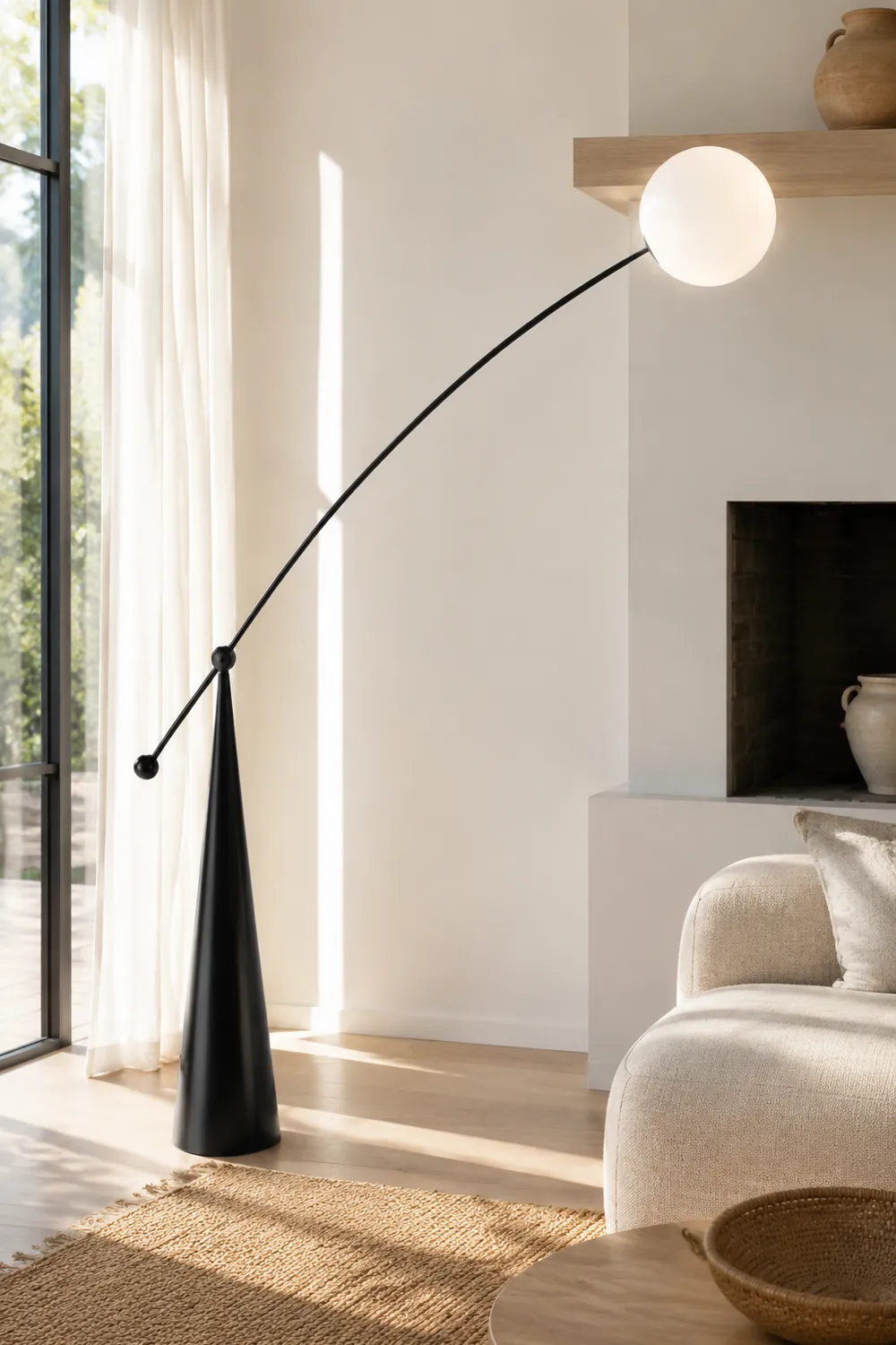 Minimalist Designer Iron Fishing Floor Lamp - Lumpaz
