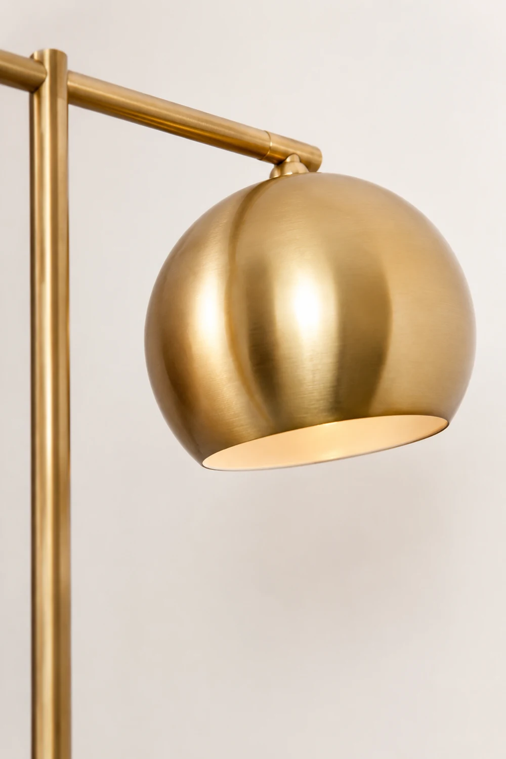 Modern Dome Metal Gold Floor Lamp - Lumpaz