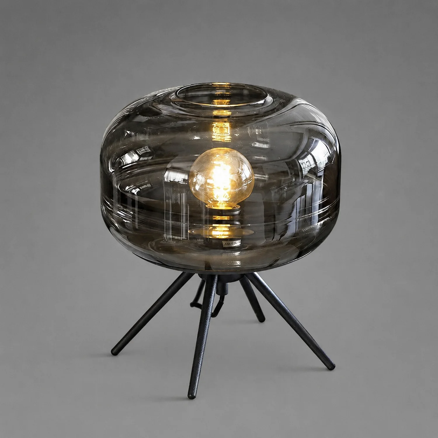 Modern Designer Glass Shade Table Lamp - Lumpaz