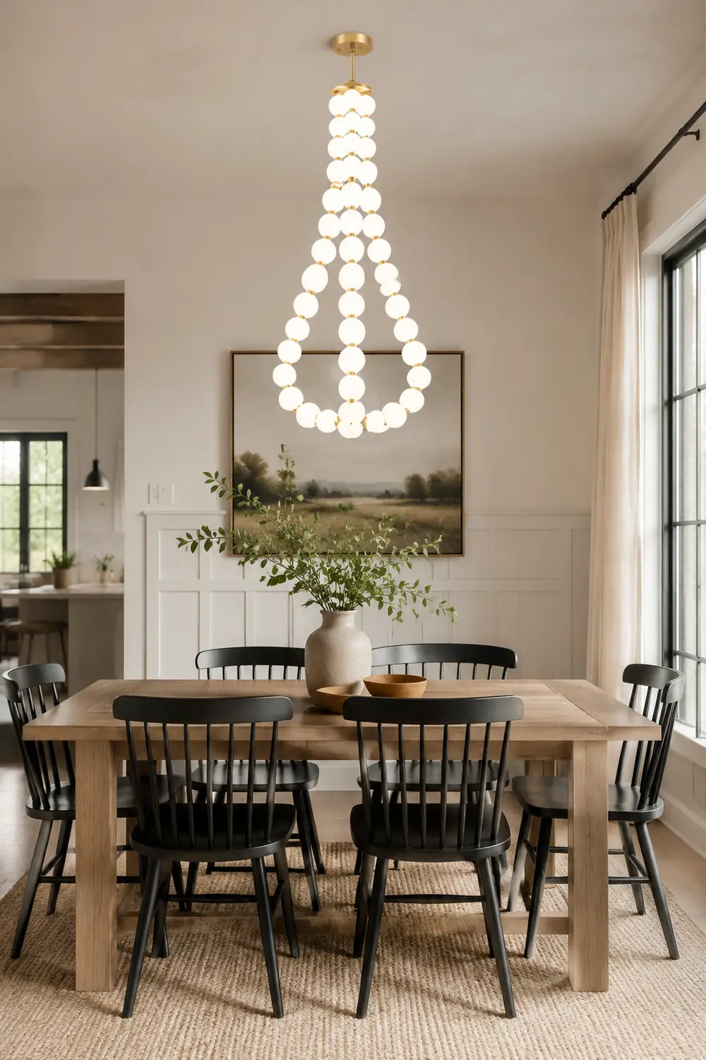 Art Deco White Bubble LED Chandelier For Staircase - Lumpaz