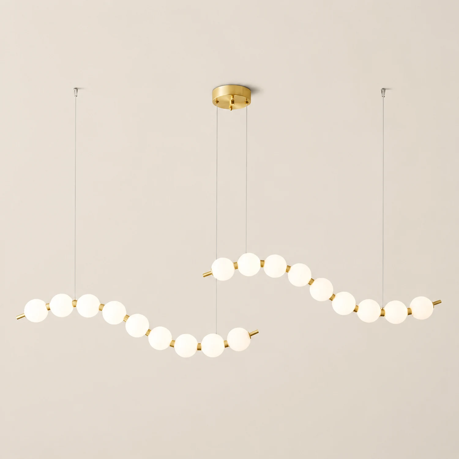 Creative Necklace String White Ball LED Pendant Lights - Lumpaz