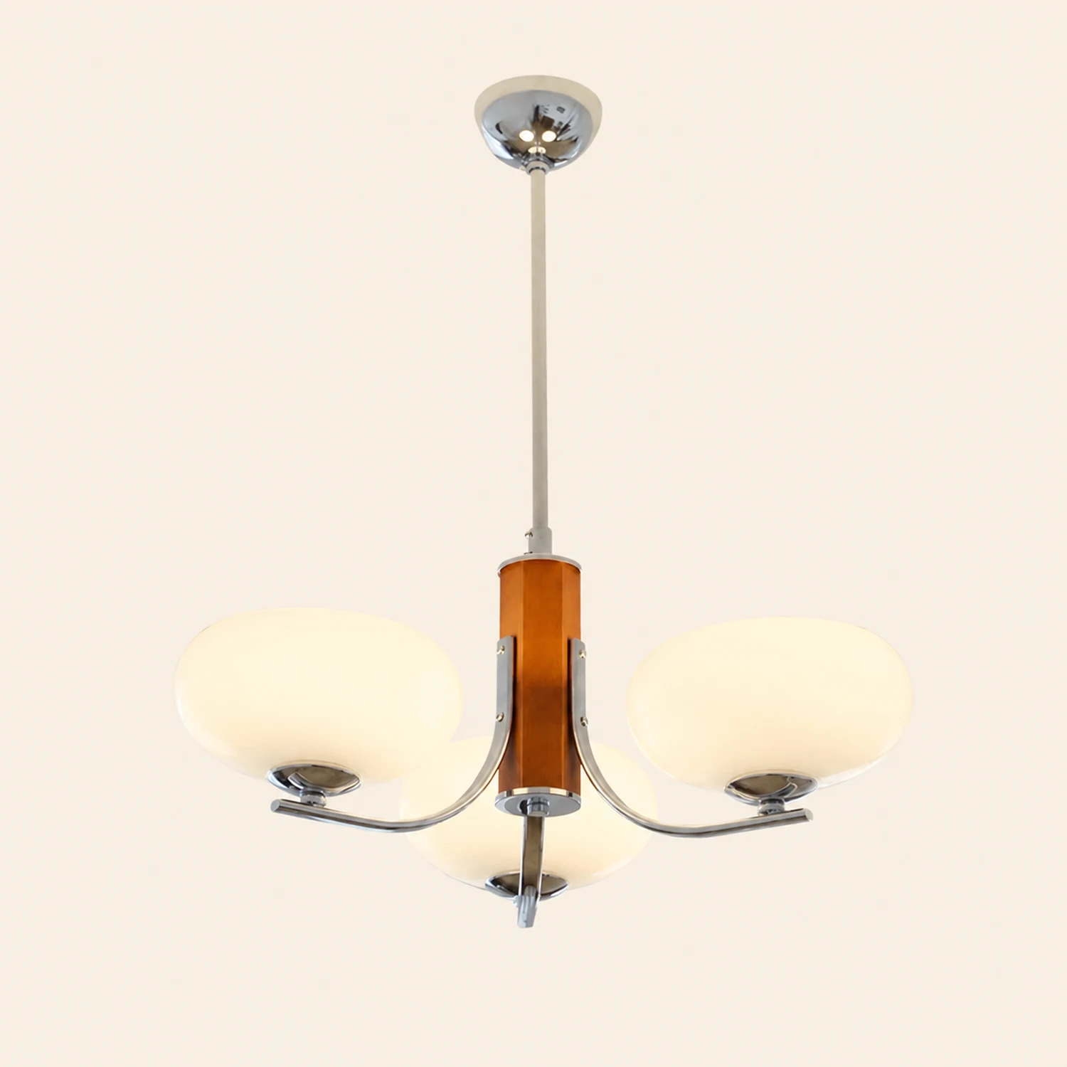 Medieval Bauhaus Solid Wood Chandelier - Lumpaz